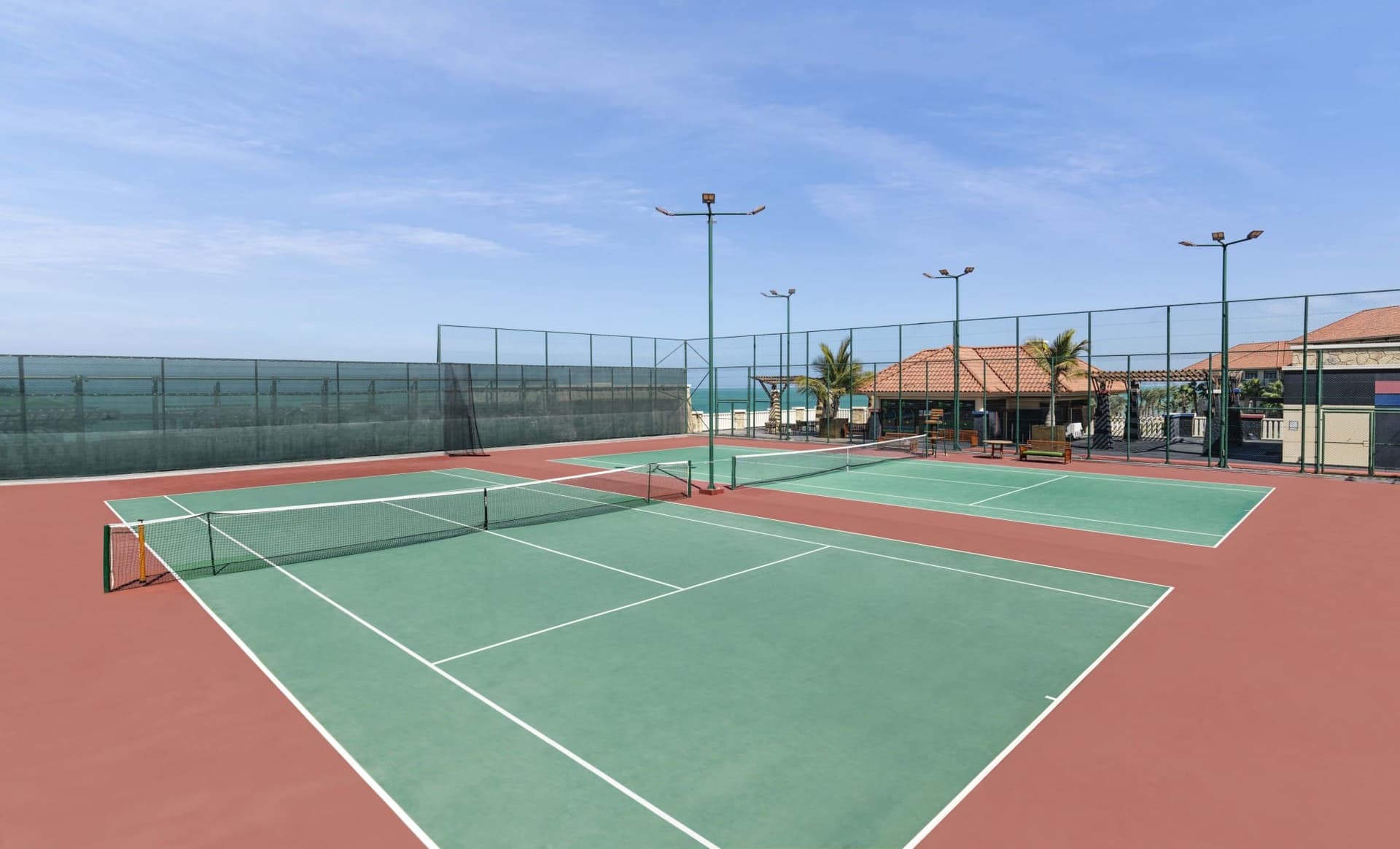 Binghatti Canal amenity Tennis Courts in Business Bay, Dubai