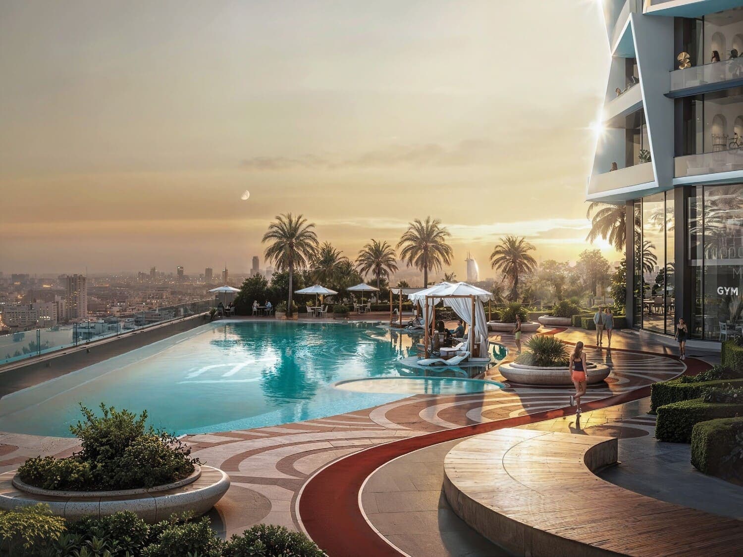 Binghatti Circle amenity Cabanas & Lounges - JVC (Jumeirah Village Circle), Dubai - by Binghatti