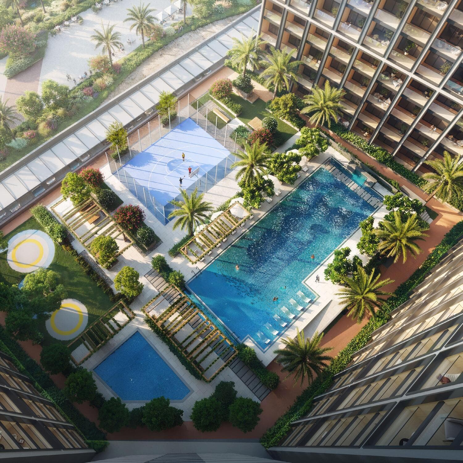 Binghatti Elite amenity Swimming Pools - Dubai Production City, Dubai - by Binghatti