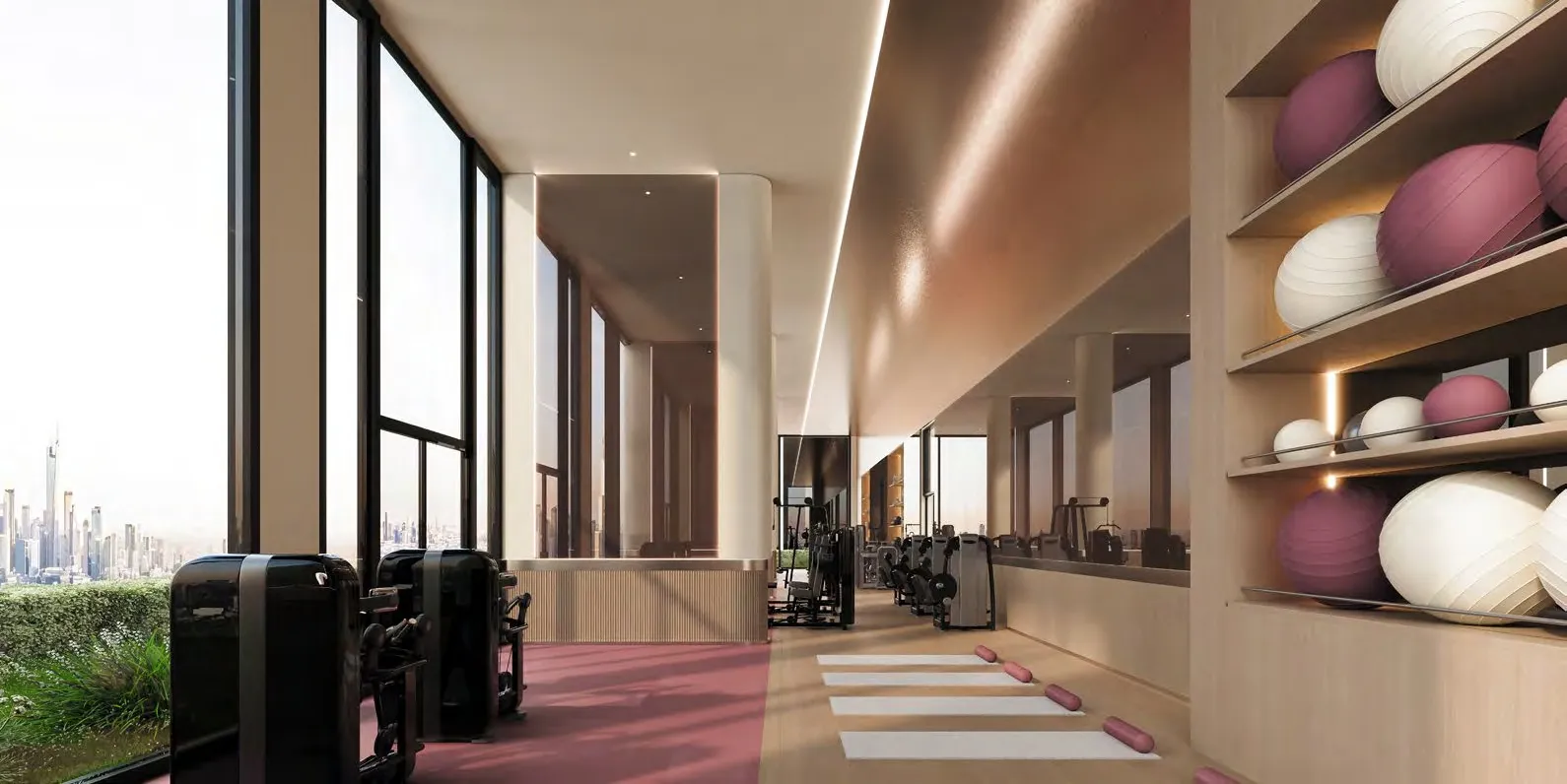 Binghatti Etherea amenity Yoga Area - JVC (Jumeirah Village Circle), Dubai - by Binghatti