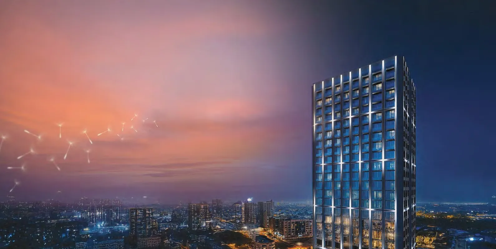 Binghatti Etherea exterior view - JVC (Jumeirah Village Circle), Dubai - by Binghatti