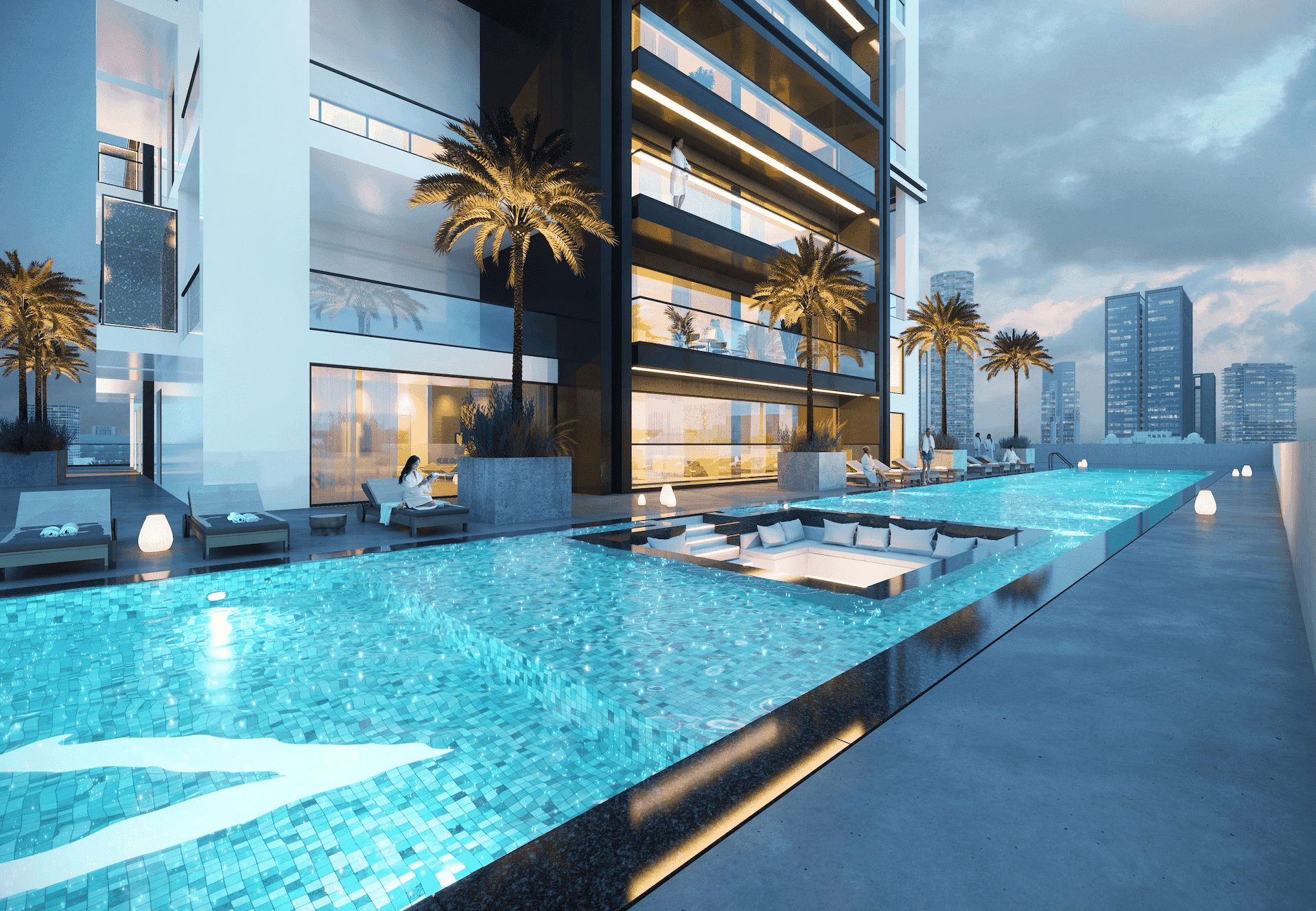 Binghatti Gardenia amenity Swimming Pool - JVC (Jumeirah Village Circle), Dubai - by Binghatti
