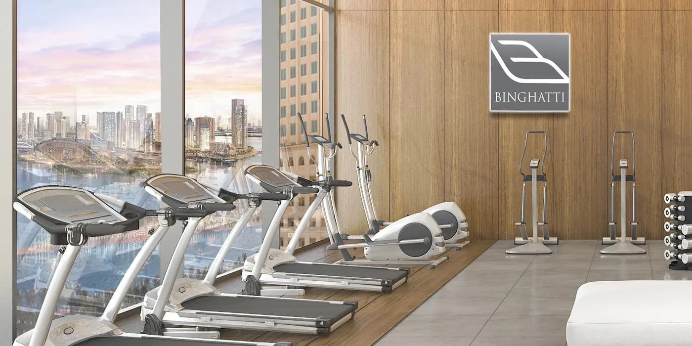 Binghatti Gateway amenity Gym Hall - Al Jaddaf, Dubai - by Binghatti