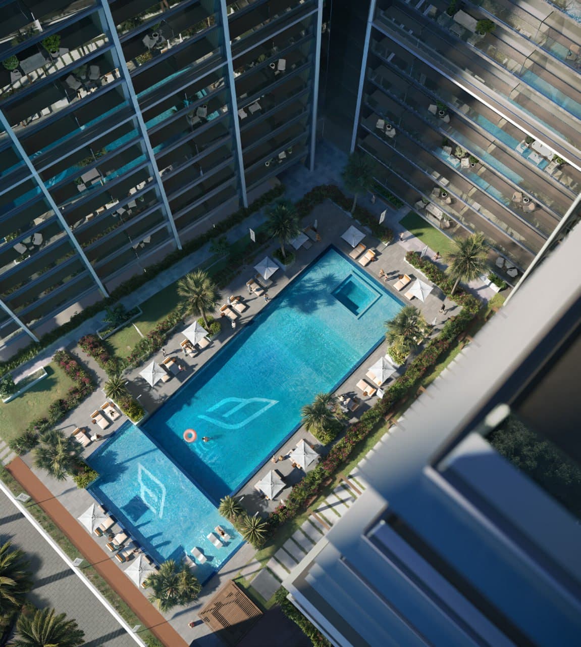 Binghatti Ghost amenity Swimming Pool - Al Jaddaf, Dubai - by Binghatti