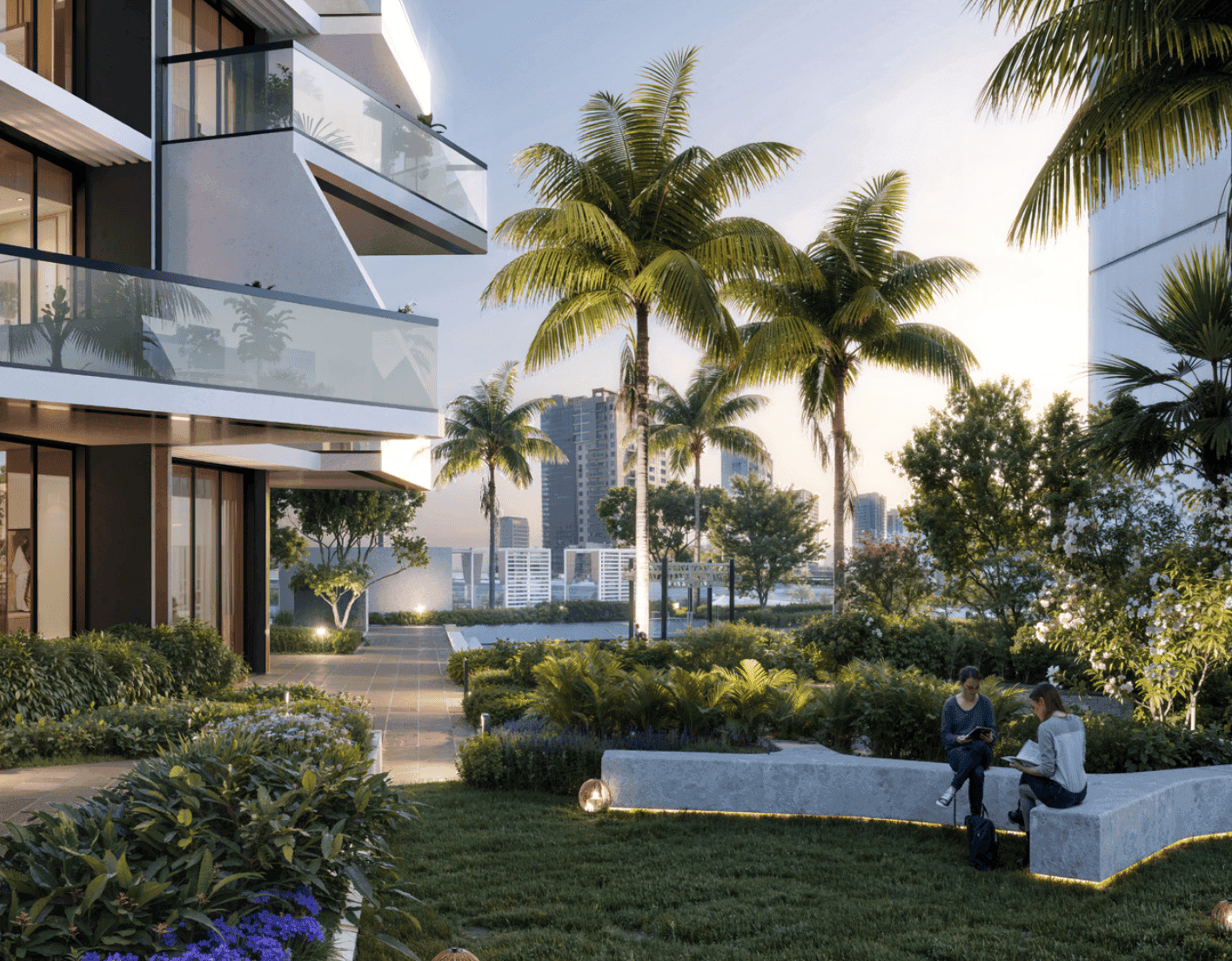 Binghatti Grove amenity Sitting Area - JVC (Jumeirah Village Circle), Dubai - by Binghatti