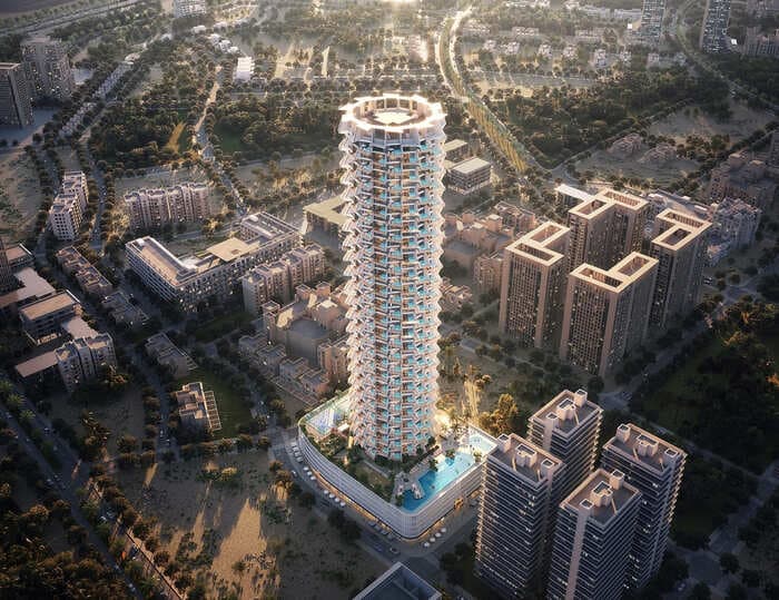 Binghatti Grove exterior view - JVC (Jumeirah Village Circle), Dubai - by Binghatti