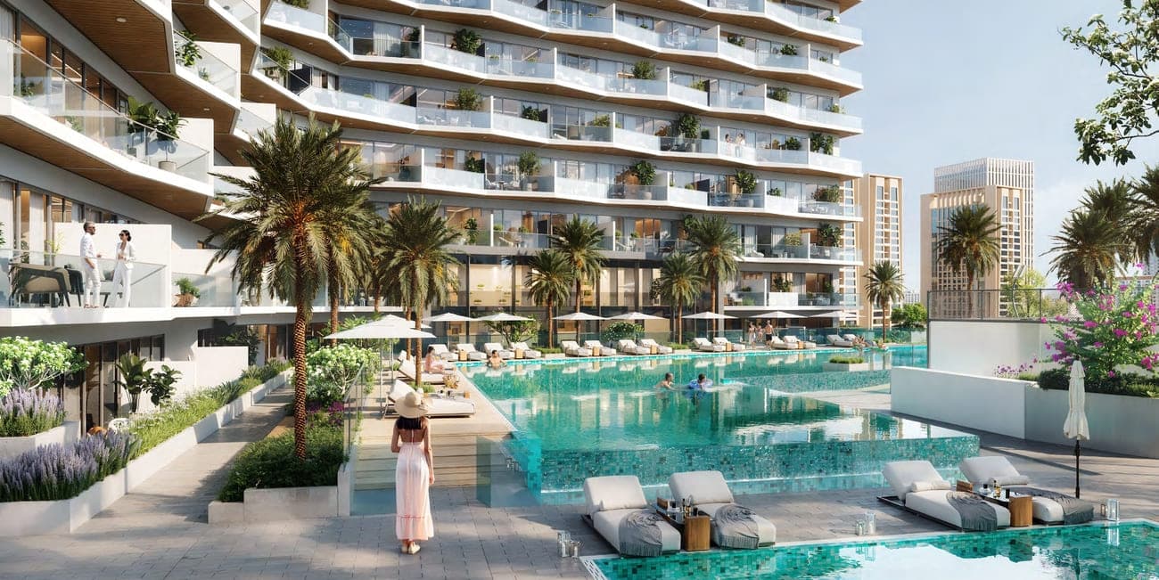 Binghatti Haven amenity Swimming Pool - Dubai Sports City, Dubai - by Binghatti