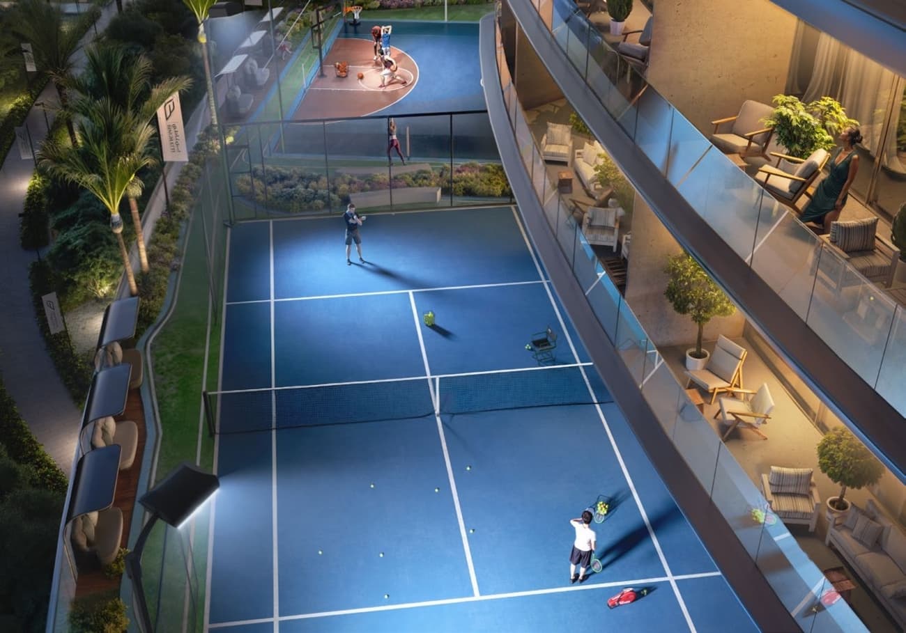 Binghatti Hills amenity Paddle Tennis in Dubai Science Park, Dubai