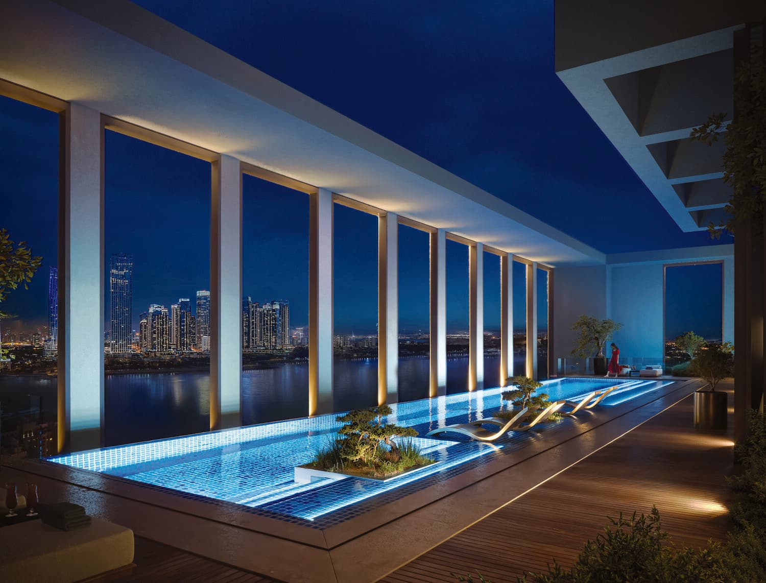 Binghatti Moonlight amenity Swimming Pool - Al Jaddaf Waterfront, Dubai - by Binghatti