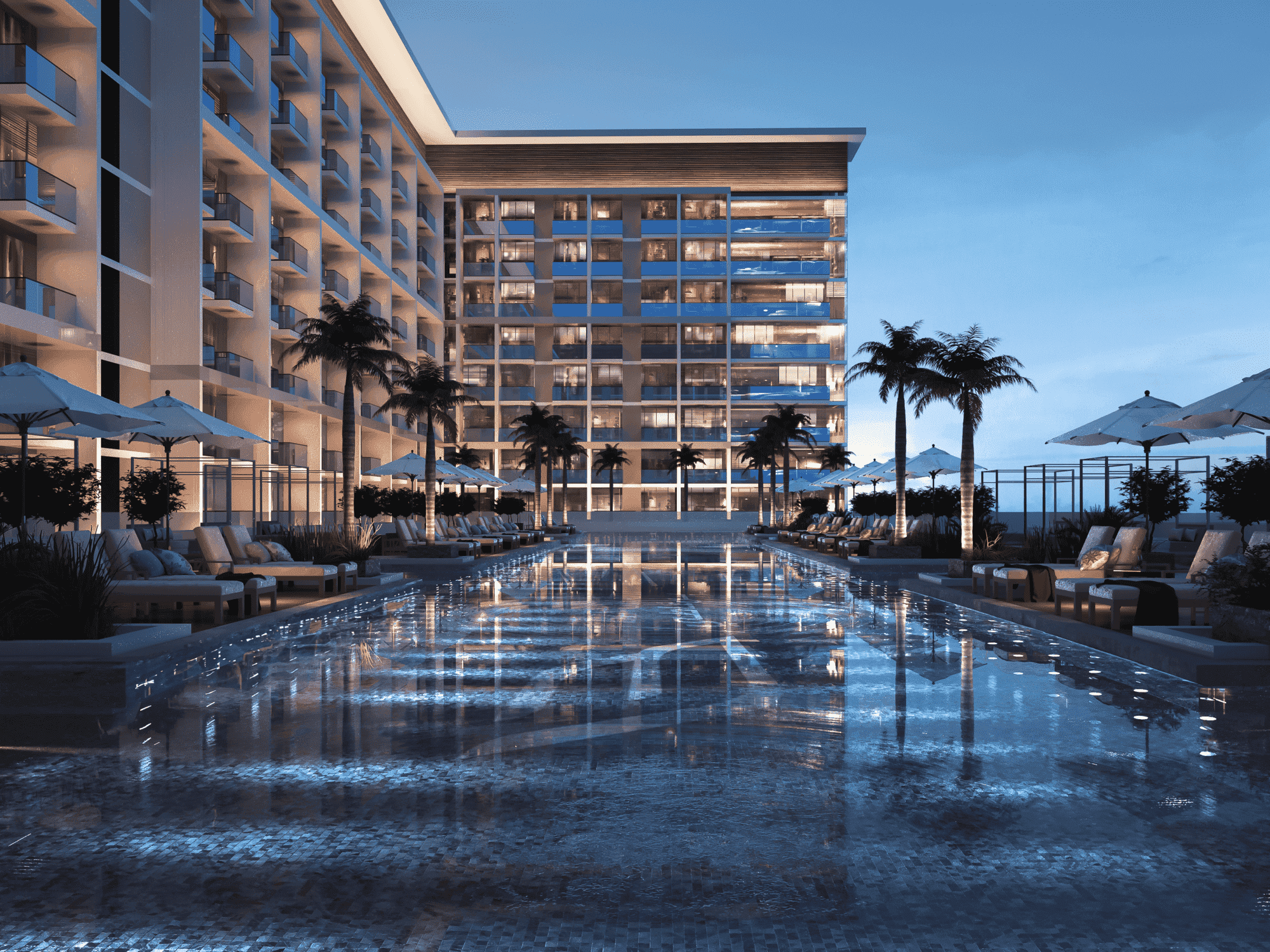 Binghatti Phoenix amenity Swimming Pool in JVC (Jumeirah Village Circle), Dubai