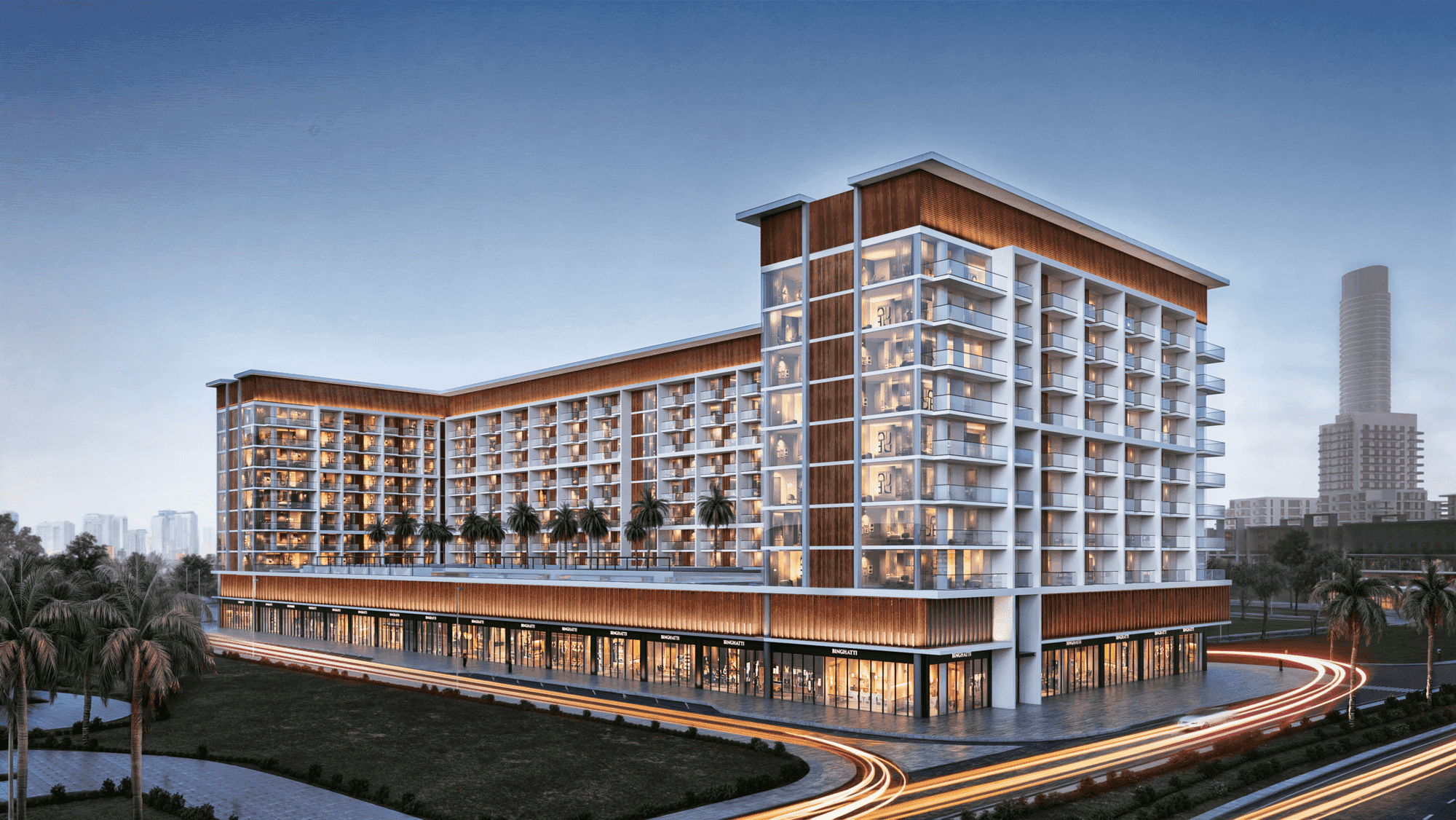 Binghatti Phoenix exterior view - JVC (Jumeirah Village Circle), Dubai - by Binghatti