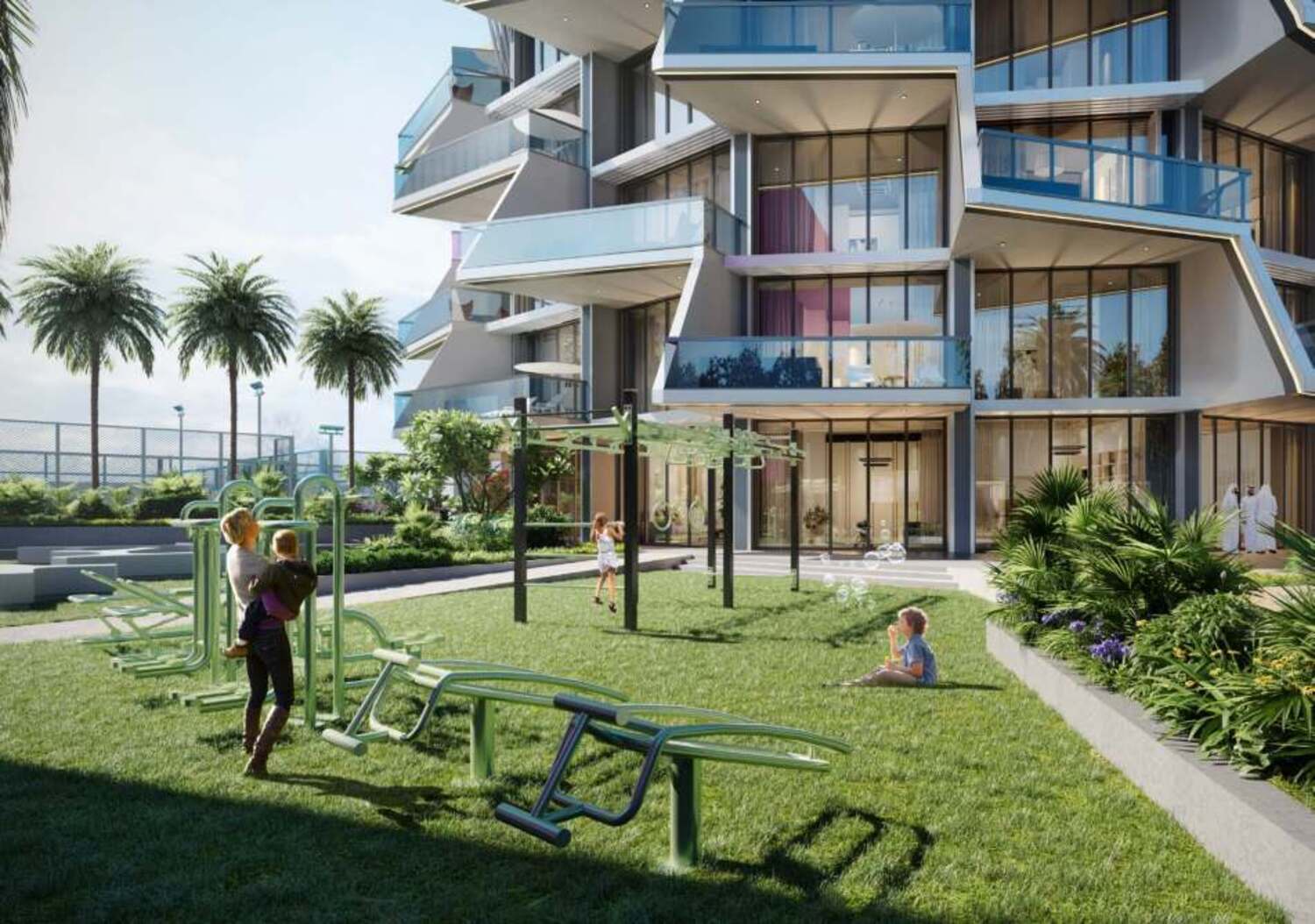 Binghatti Royale amenity Outdoor Gym - JVC (Jumeirah Village Circle), Dubai - by Binghatti