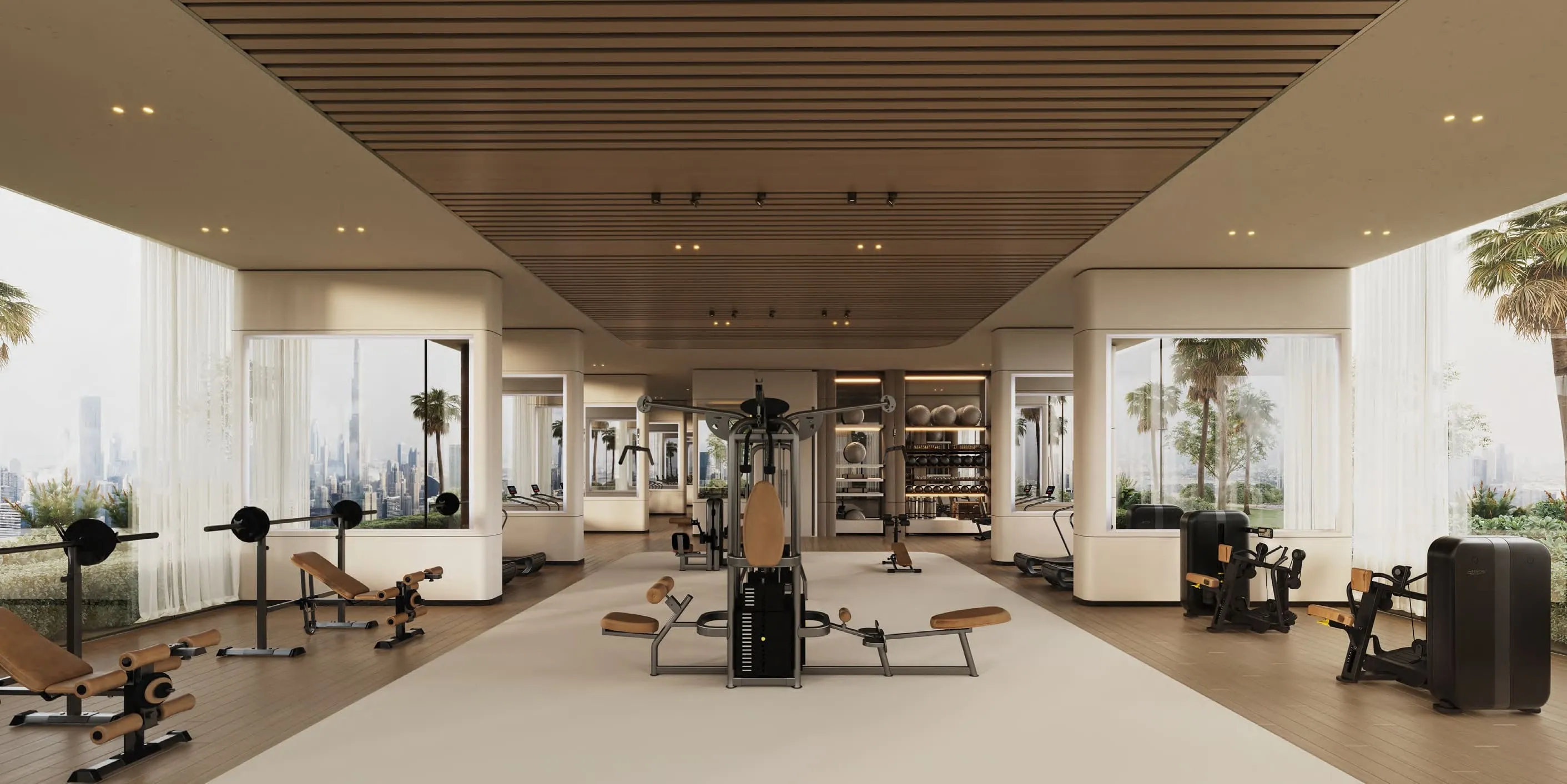 Binghatti Sky Terraces amenity Indoor Gym - Motor City, Dubai - by Binghatti