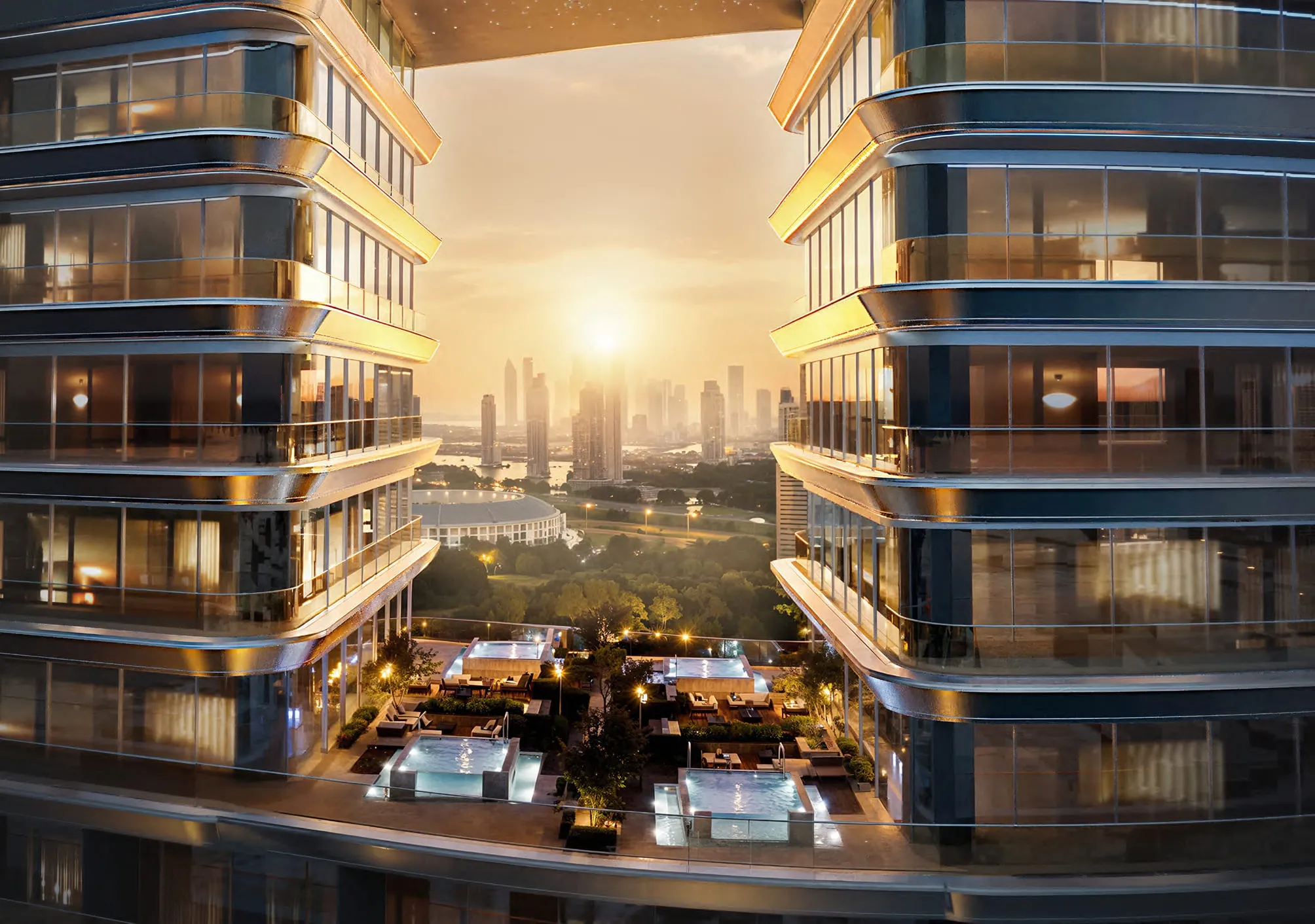 Binghatti Sky Terraces amenity Sitting Area - Motor City, Dubai - by Binghatti