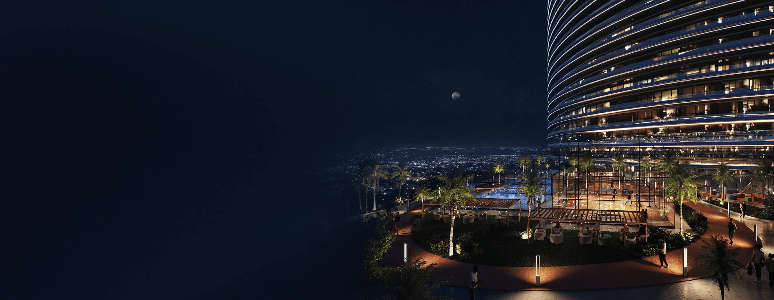 Binghatti Skyflame amenity Multi-Sport Courts - Majan, Dubai - by Binghatti