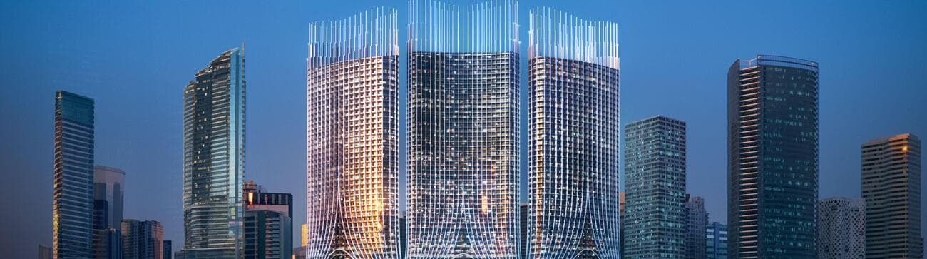 Binghatti Skyrise exterior view - Business Bay, Dubai - by Binghatti