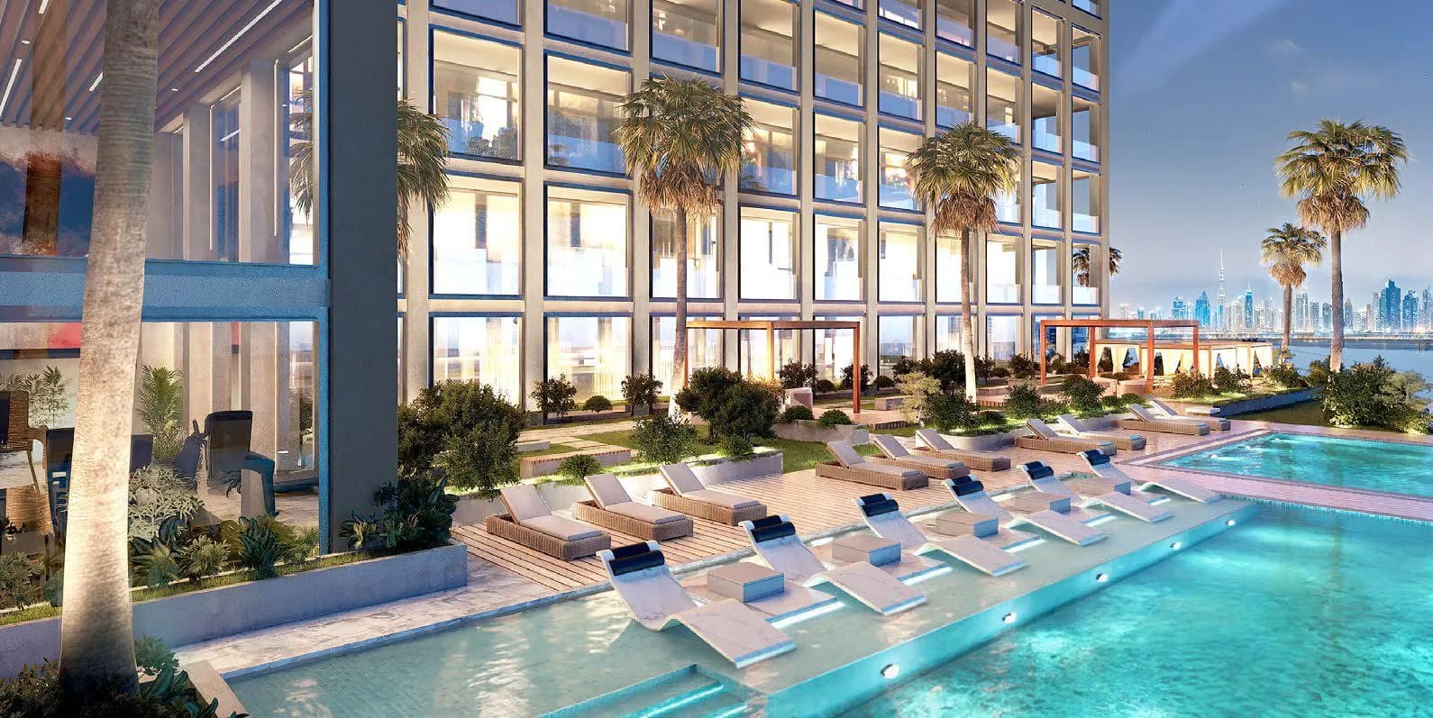 Binghatti Titania amenity Sunken Seat Area - Majan, Dubai - by Binghatti