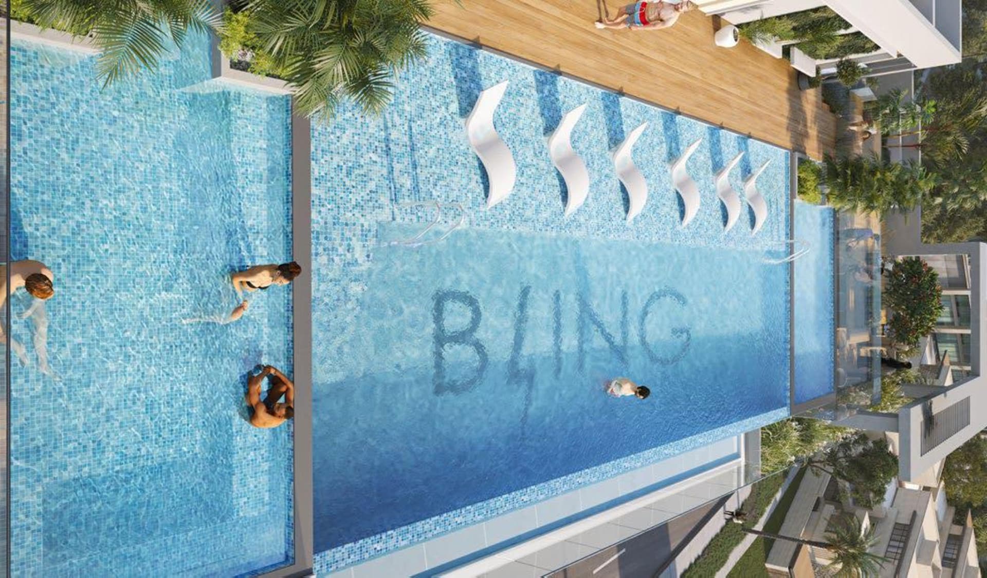 Bling Avenue 1 amenity Infinity Pool in Dubai South, Dubai, by Bling Development