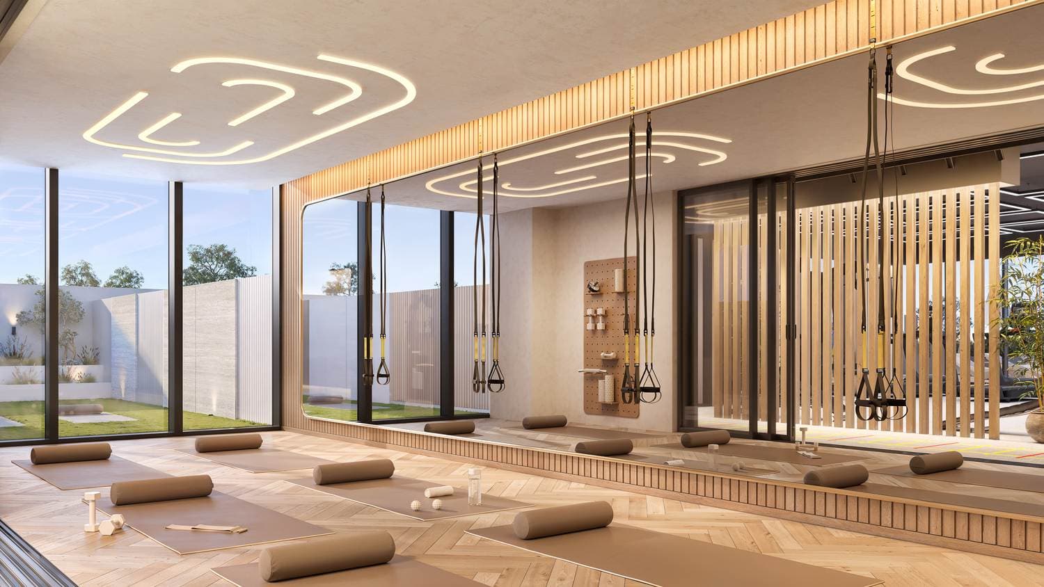 Bliss Tower amenity Yoga Room - Dubailand Residence Complex, Dubai - by Grid Properties