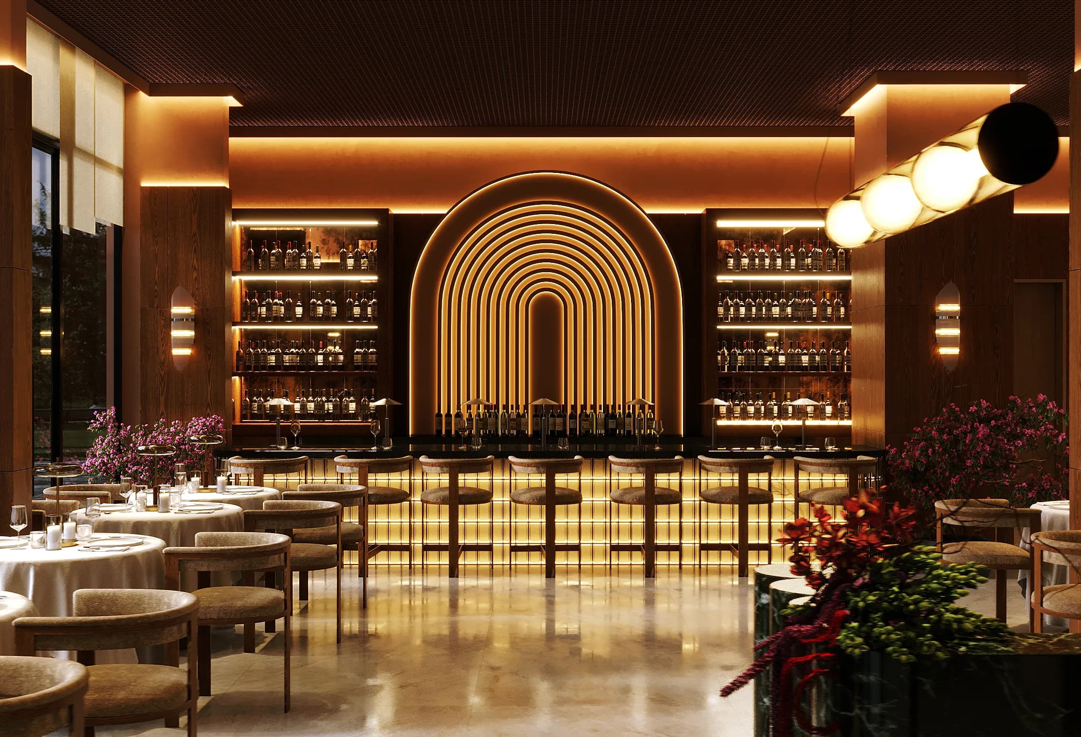 Bloom Hotel Melasti amenity Restaurant - Badung, Dubai - by High Quality Construction
