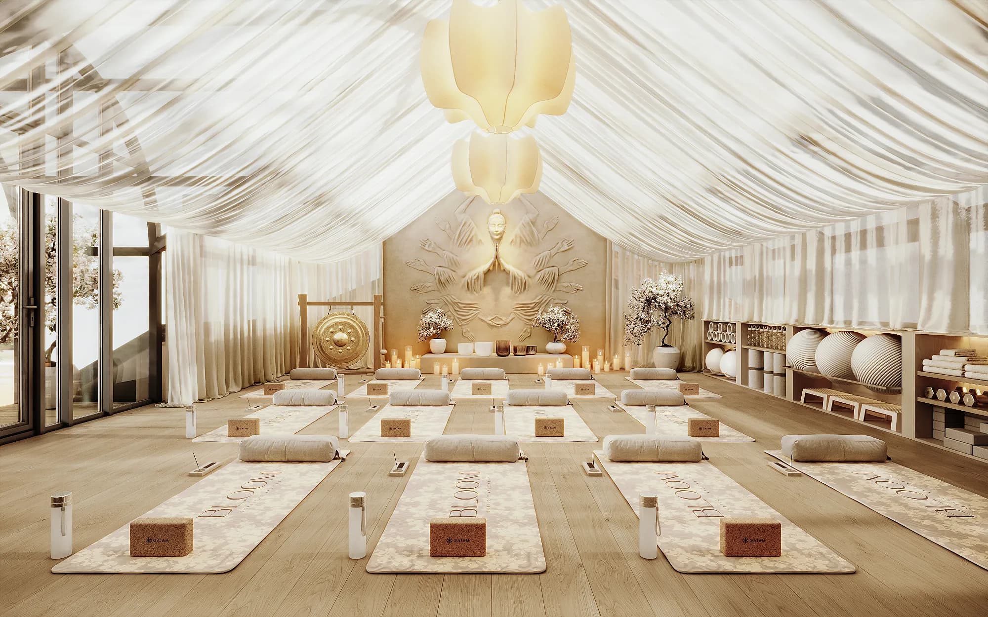 Bloom Hotel Melasti amenity Yoga Area - Badung, Dubai - by High Quality Construction