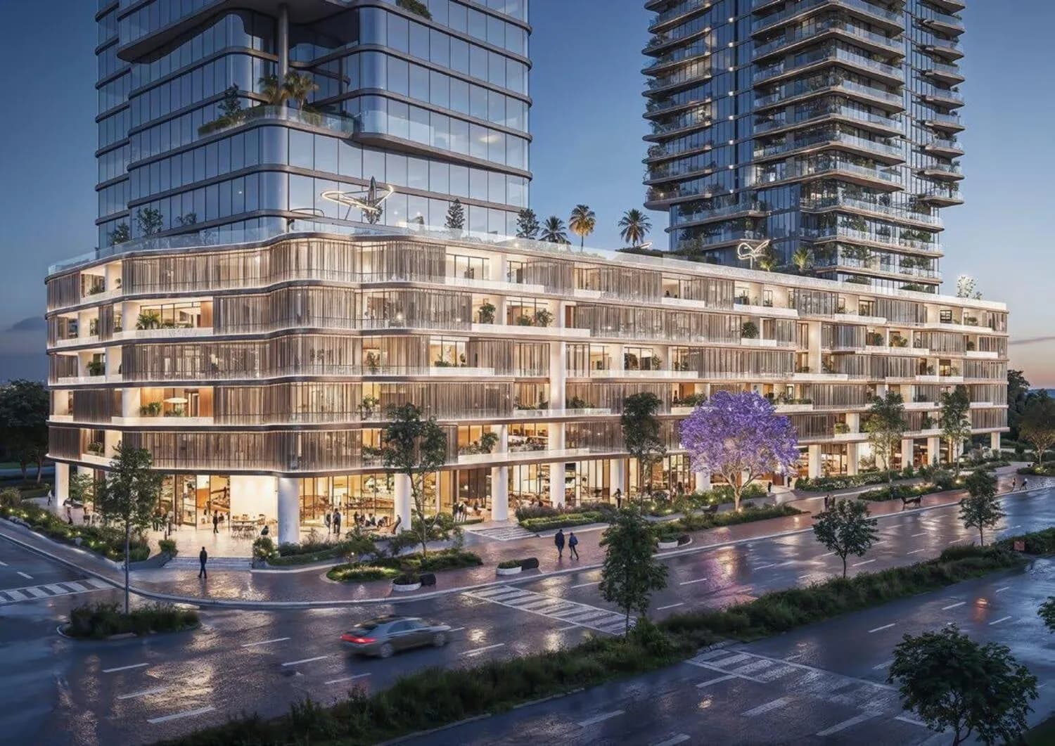Bloom Living - Malaga amenity Atrium Retail - Zayed City, Dubai - by Bloom Holding