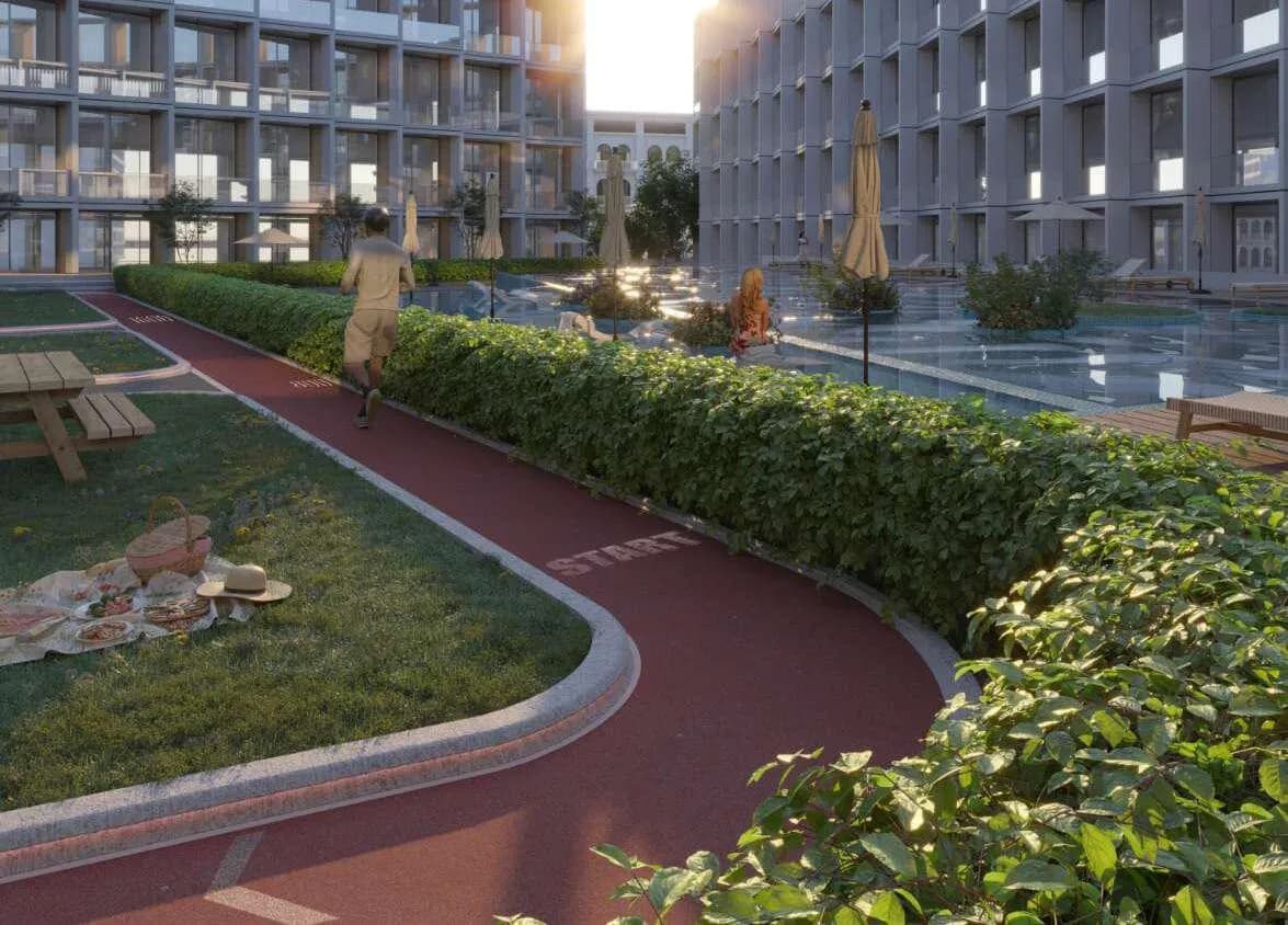 Bloom Living - Malaga amenity Running Lane - Zayed City, Dubai - by Bloom Holding