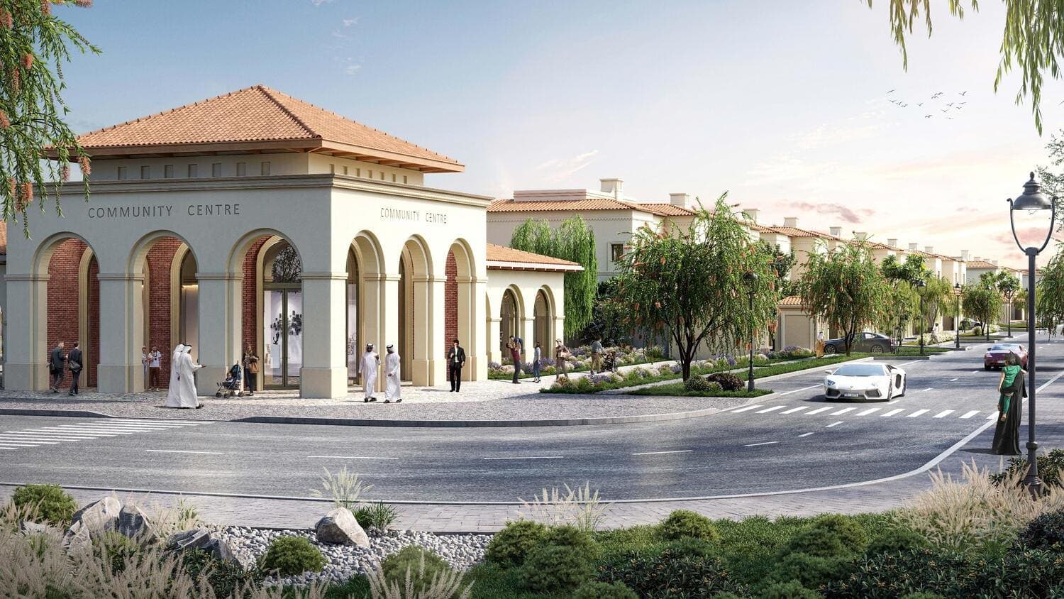 Bloom Living Olvera amenity Community Center With F&B And Retail Outlet - Zayed City, Dubai - by Bloom Holding
