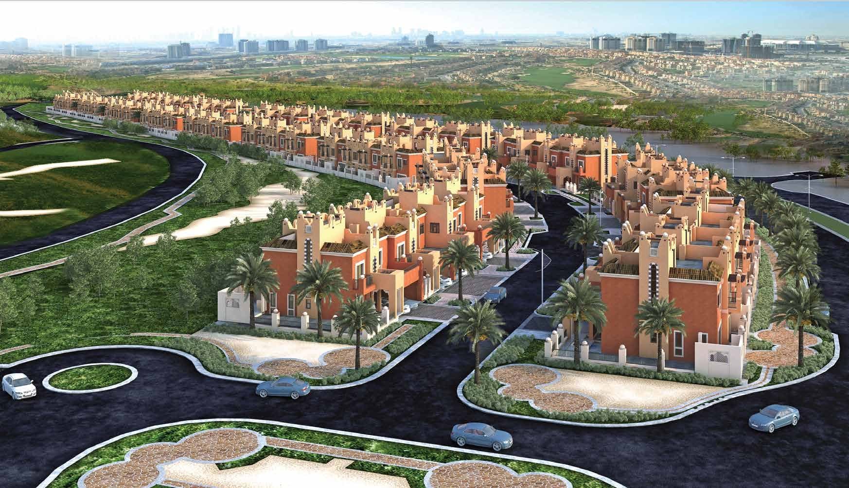 Bloomingdales Villas exterior view - Dubai Sports City, Dubai - by SOL Properties