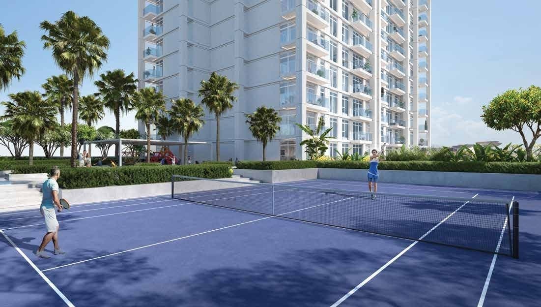 Bluewaters Bay amenity Tennis Court in Blue Waters Island, by Meraas