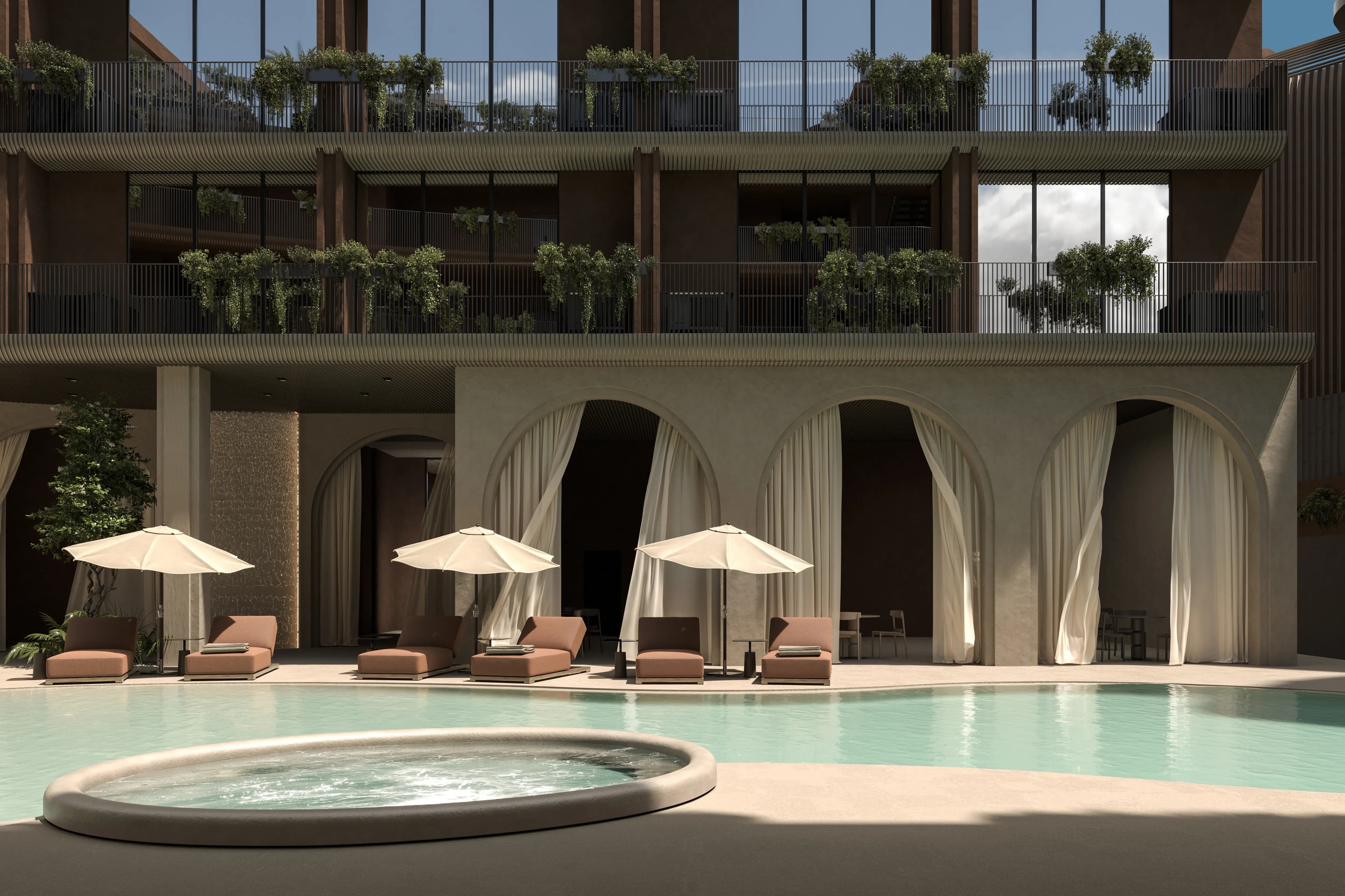 Body Sense amenity Swimming Pool & Pool Deck - Bali, Dubai - by IJI Group