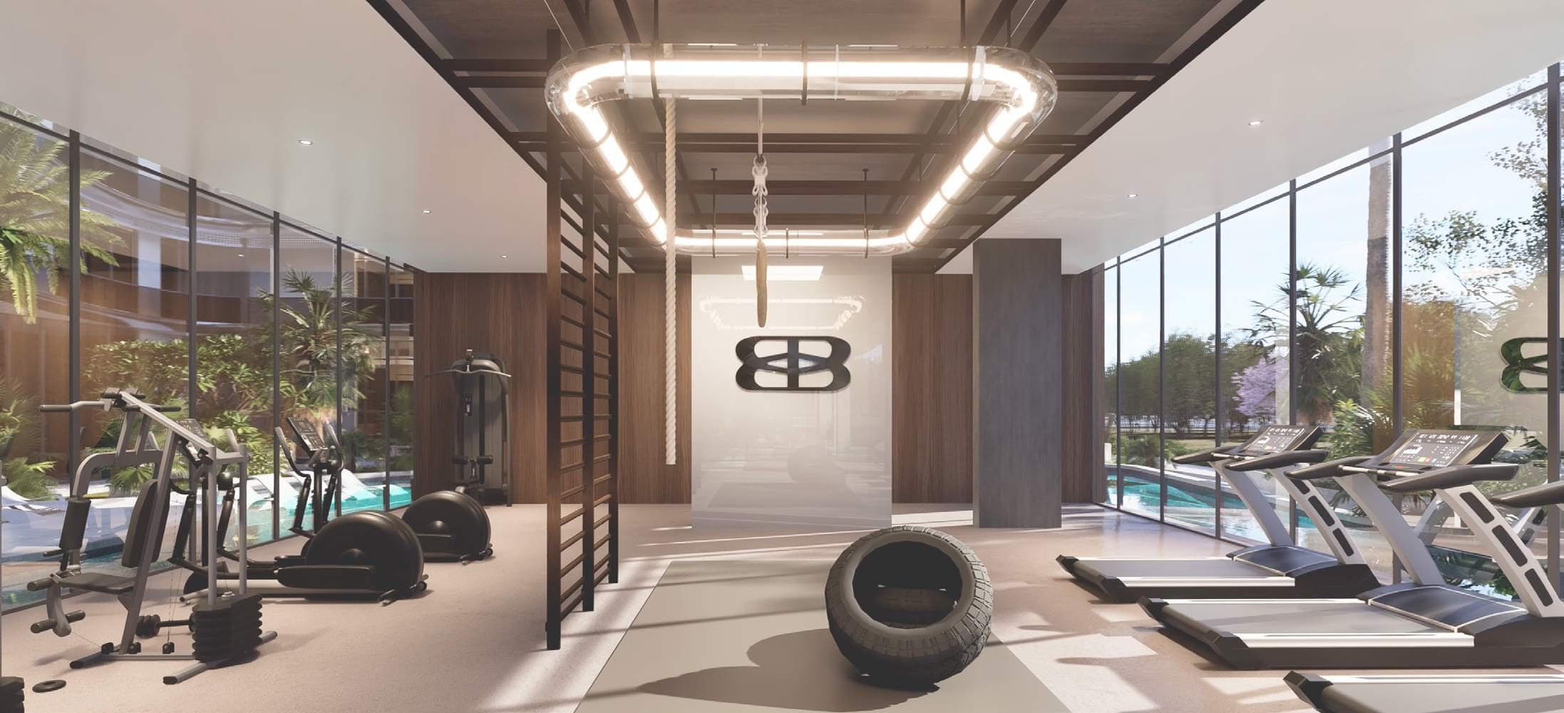 Bond Enclave amenity Panoramic Gym With Stunning Views - Arjan, Dubai - by Pearlshire Developments
