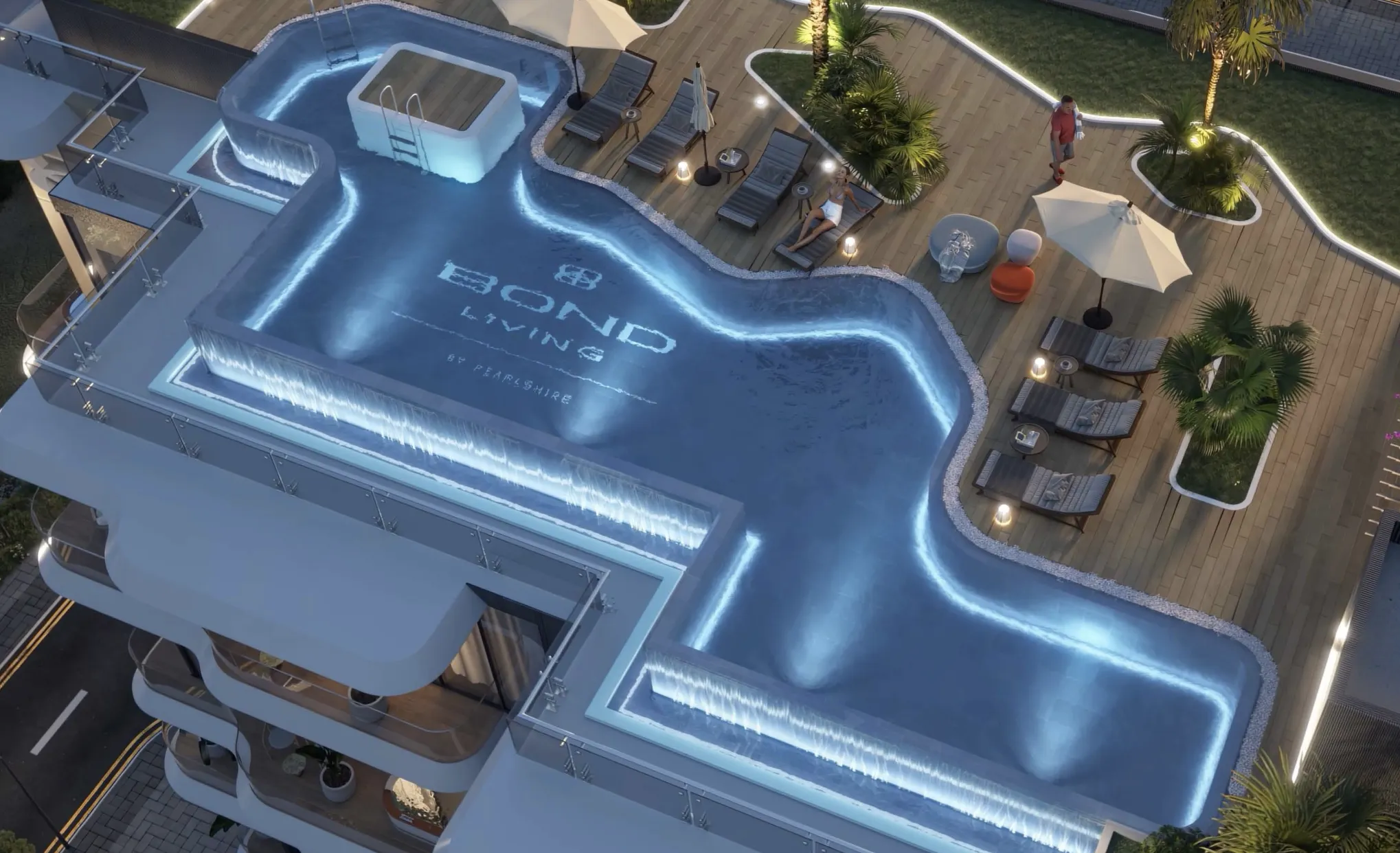 Bond Living amenity Infinity Pool - Dubai Residence Complex, Dubai - by Pearlshire Developments