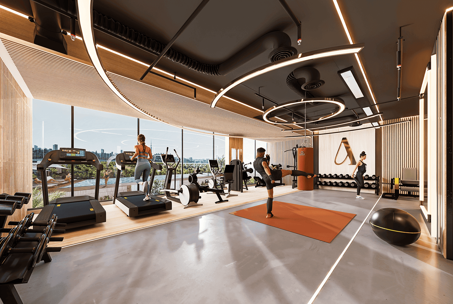 Bonds Avenue amenity Gym - Dubai Islands, Dubai - by Amirah Developments