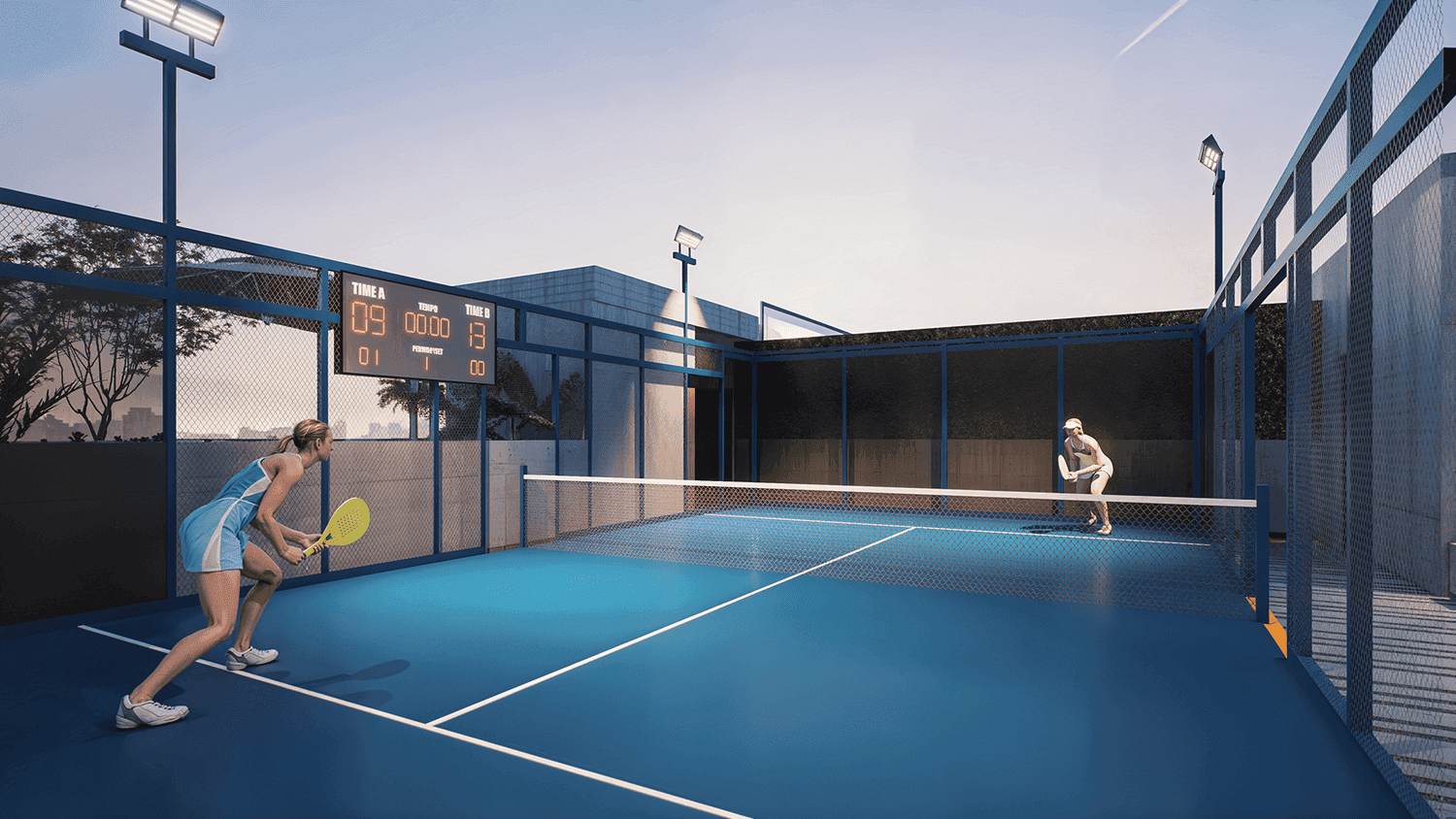 Bonds Avenue amenity Padel Court - Dubai Islands, Dubai - by Amirah Developments
