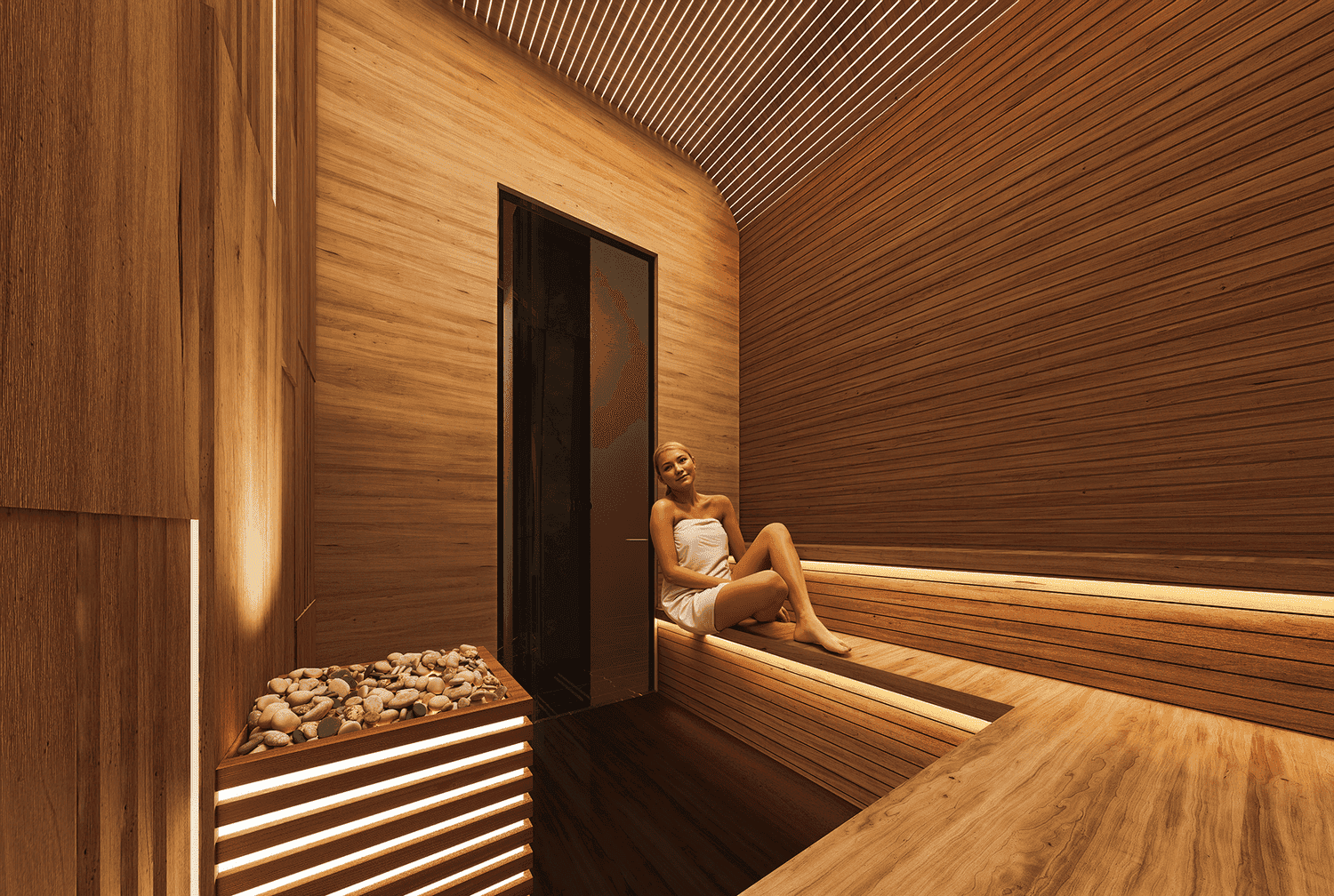 Bonds Avenue amenity Sauna - Dubai Islands, Dubai - by Amirah Developments