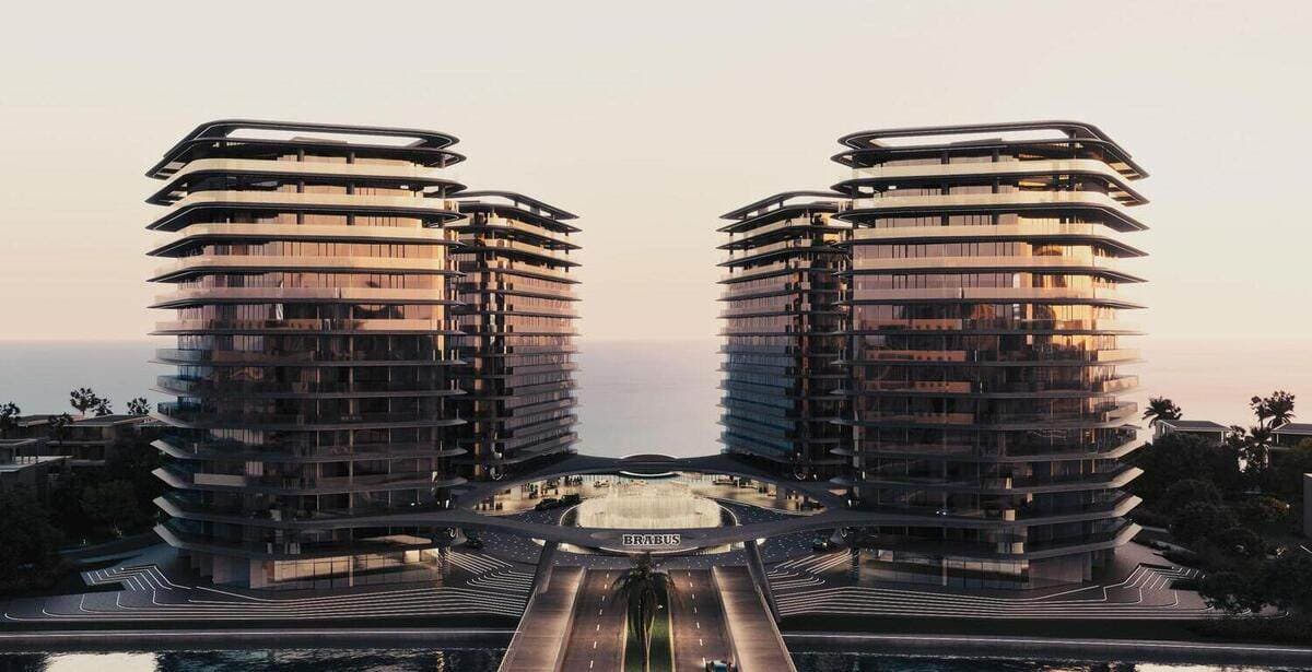 Brabus Island exterior view - Al Raha Beach, Dubai - by Cosmo Developments