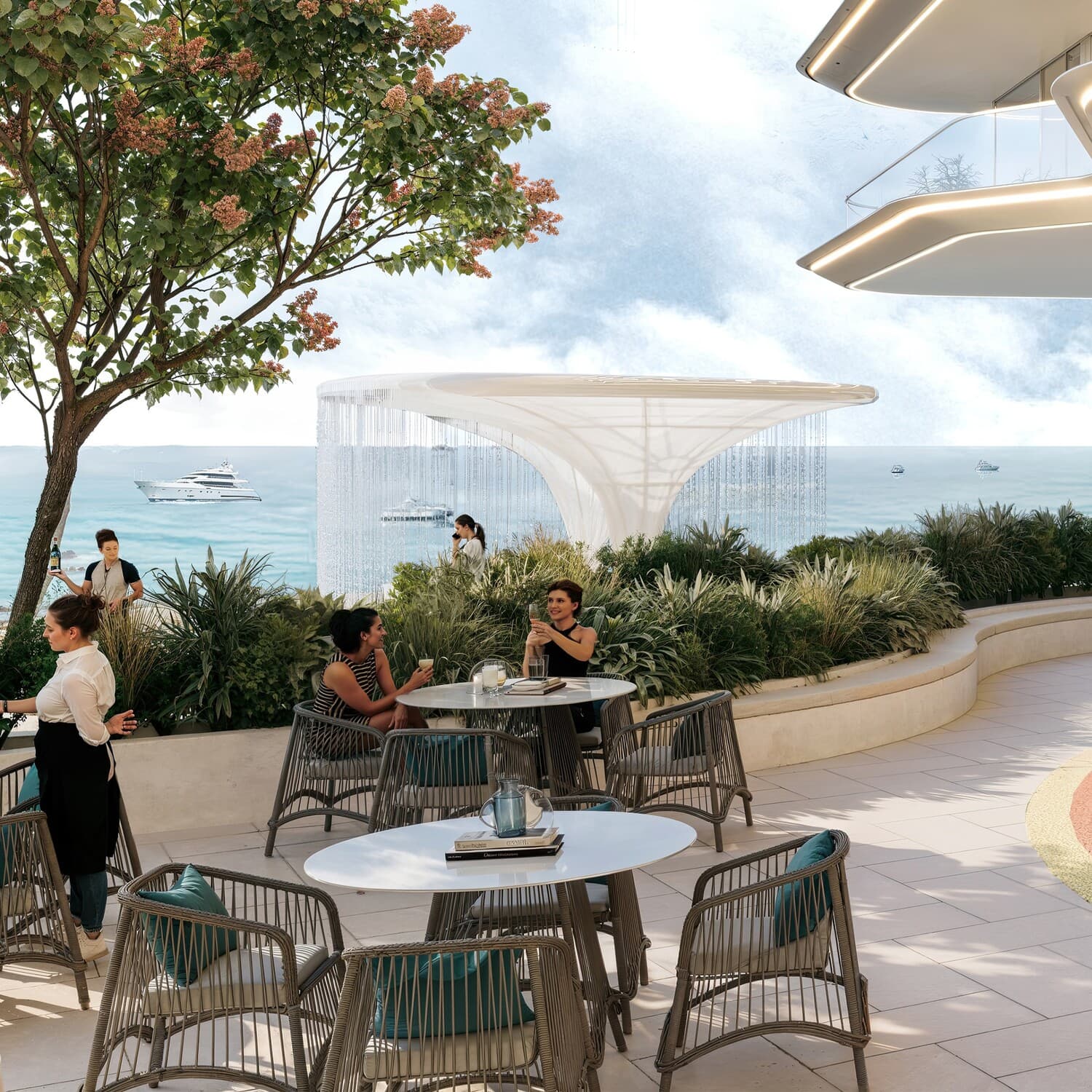 Breez amenity Bbq Area in Maritime City, Dubai, by Danube