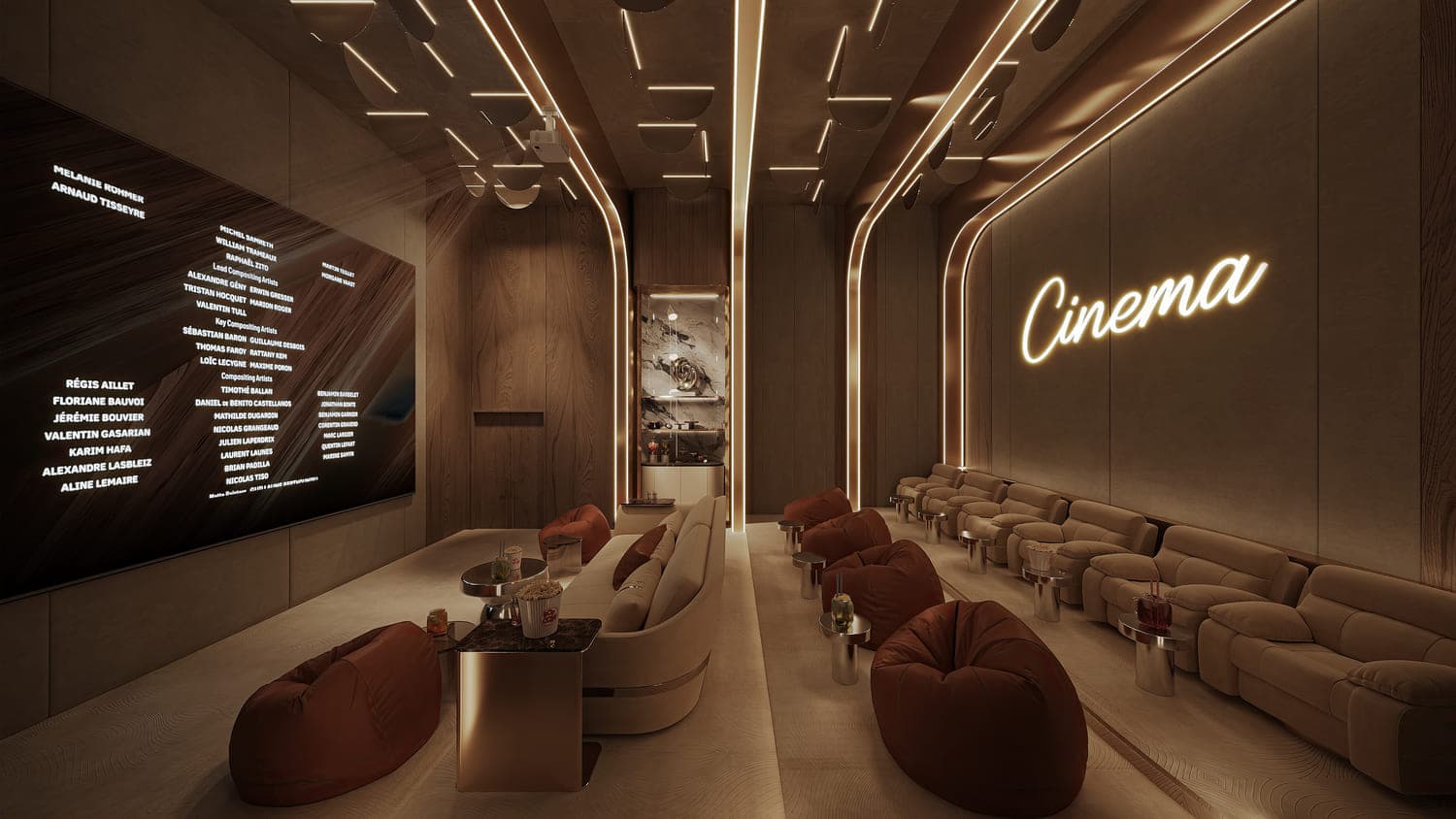 Breez amenity Indoor Cinema in Maritime City, Dubai, by Danube