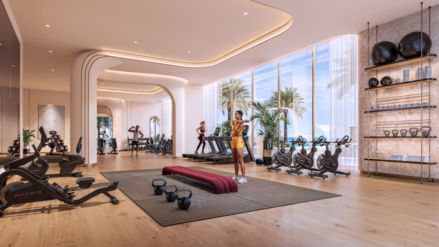 Breez amenity Indoor & Outdoor Gym in Maritime City, Dubai, by Danube