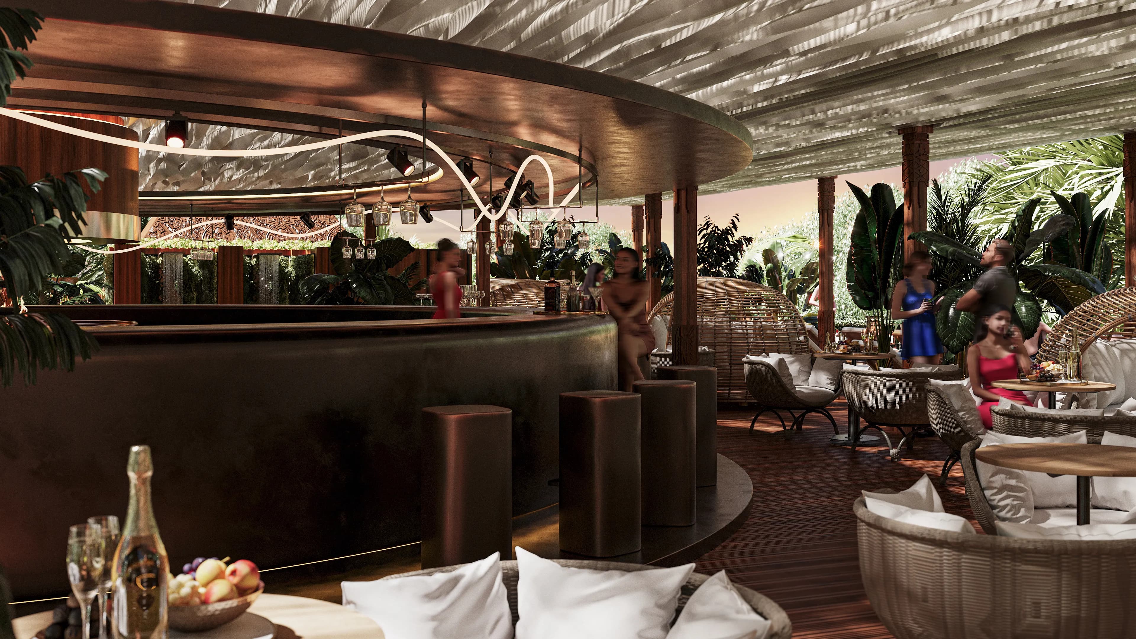 Buddha Club House amenity Bar - Badung, Dubai - by Avalon x RTF by Usyk