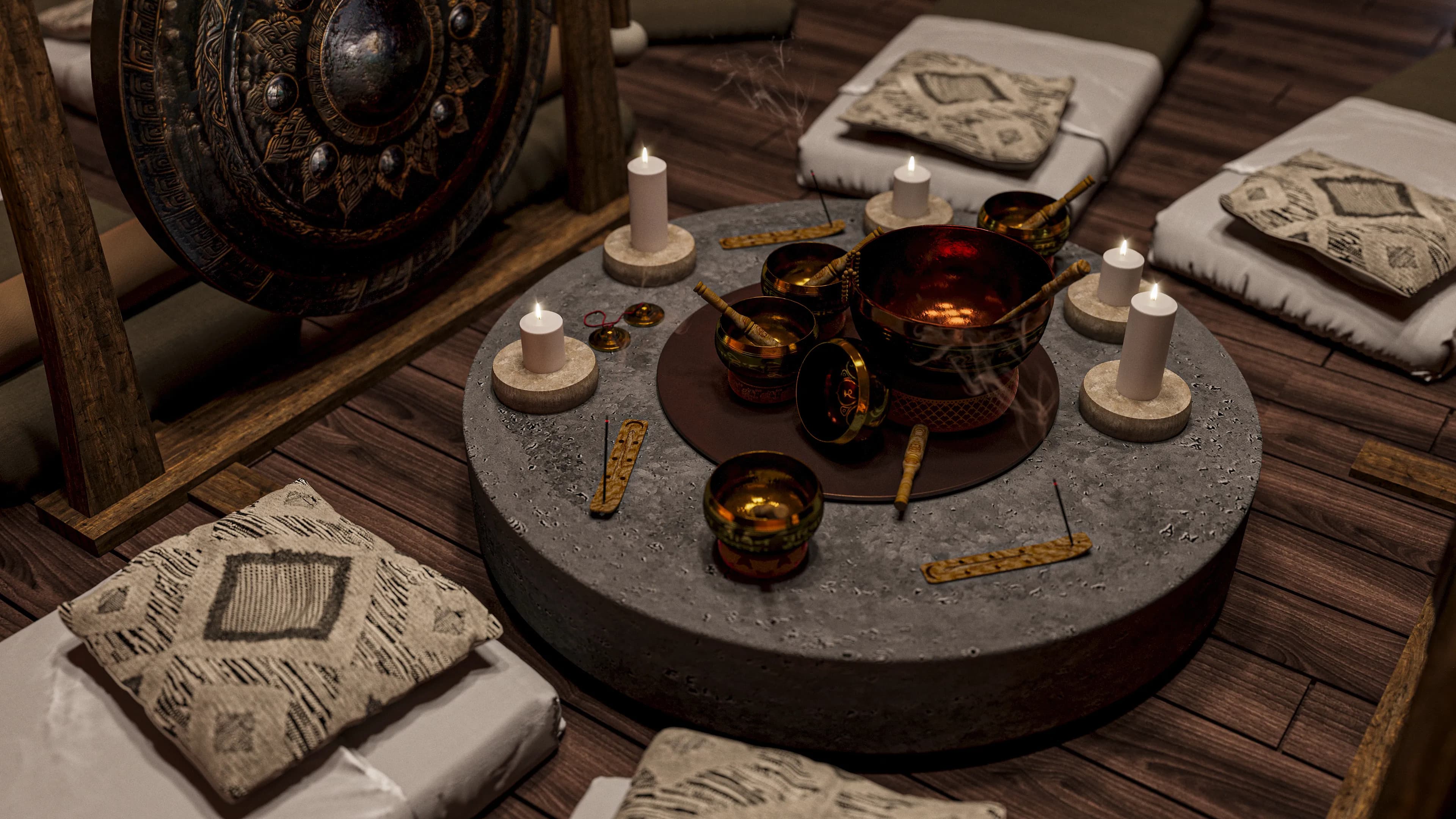 Buddha Club House amenity Meditation Area - Badung, Dubai - by Avalon x RTF by Usyk