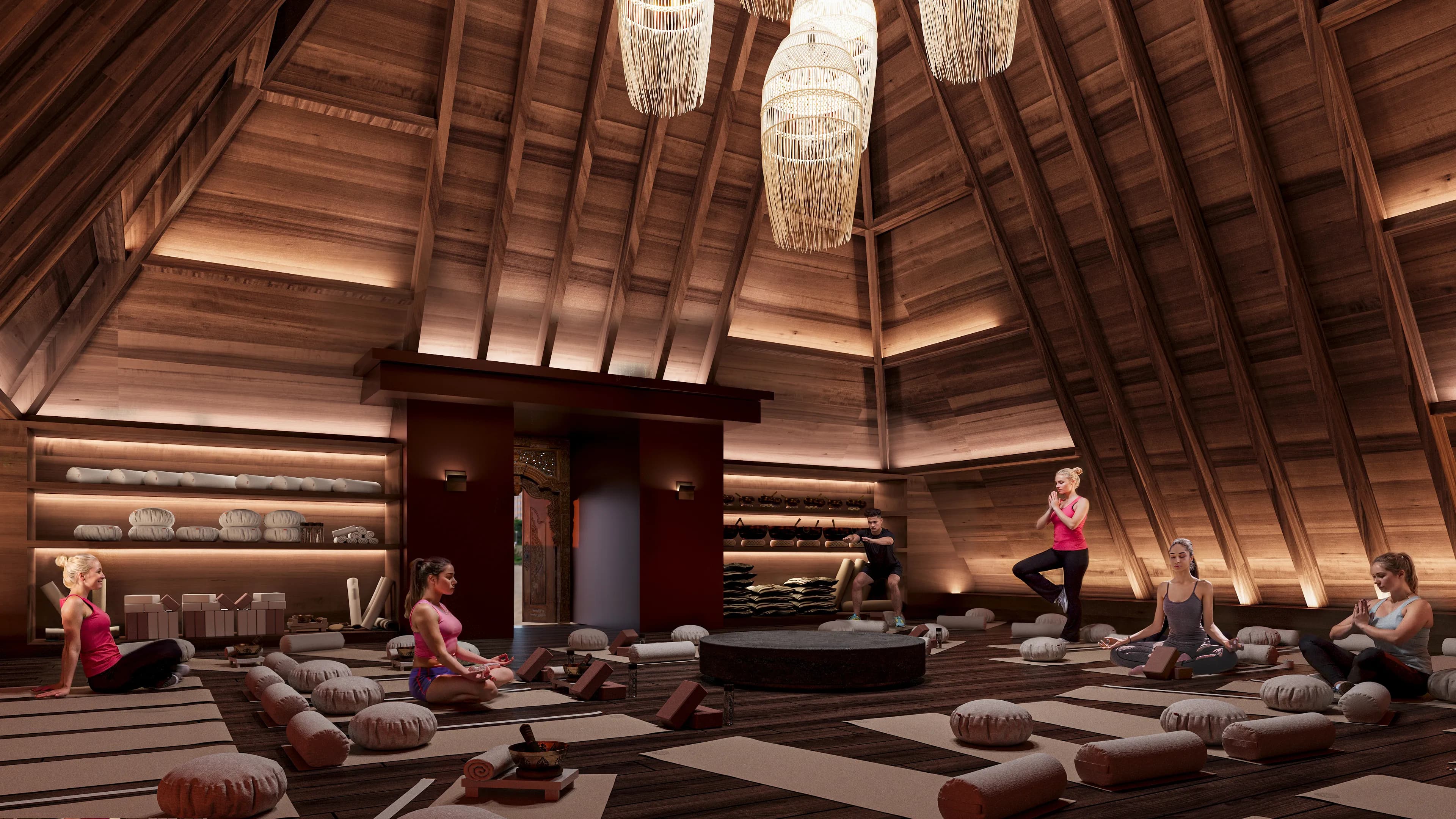 Buddha Club House amenity Yoga Area - Badung, Dubai - by Avalon x RTF by Usyk