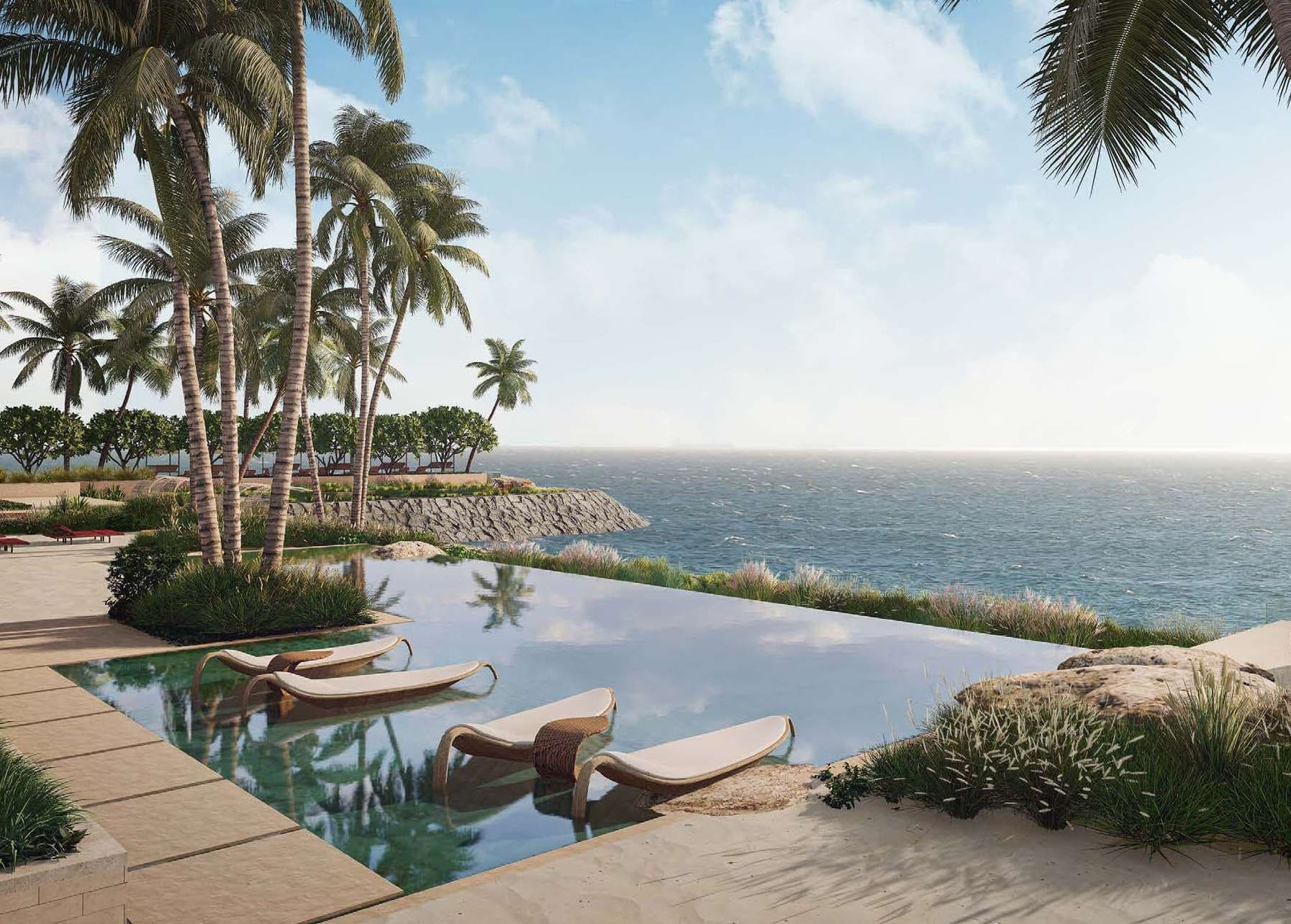 Bulgari Lighthouse amenity Beach Edge Pool in Jumeirah, Dubai, by Meraas
