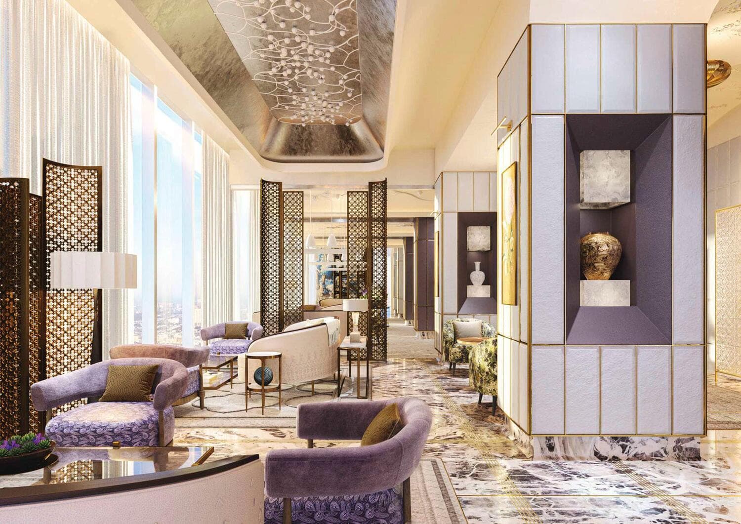 Burj Azizi amenity Restaurants - Trade Center, Dubai - by Azizi