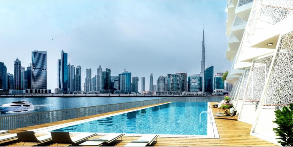 Burj Binghatti Jacob and Co Residences amenity Swimming Pool - Business Bay, Dubai - by Binghatti