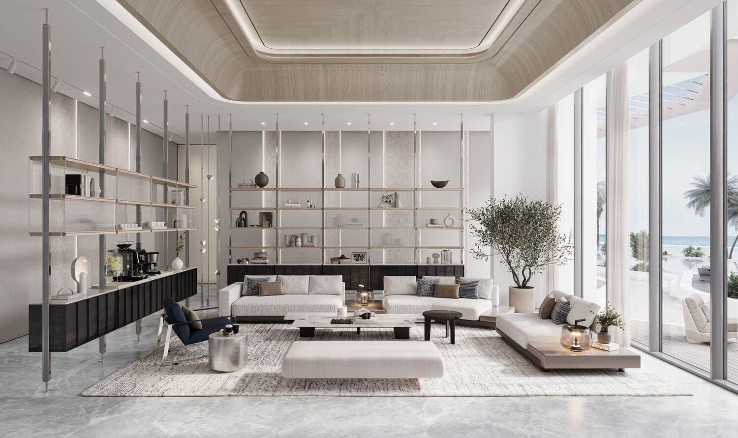 Cala del Mar amenity Clubhouse Lounge - Al Marjan Island, Dubai - by Ellington