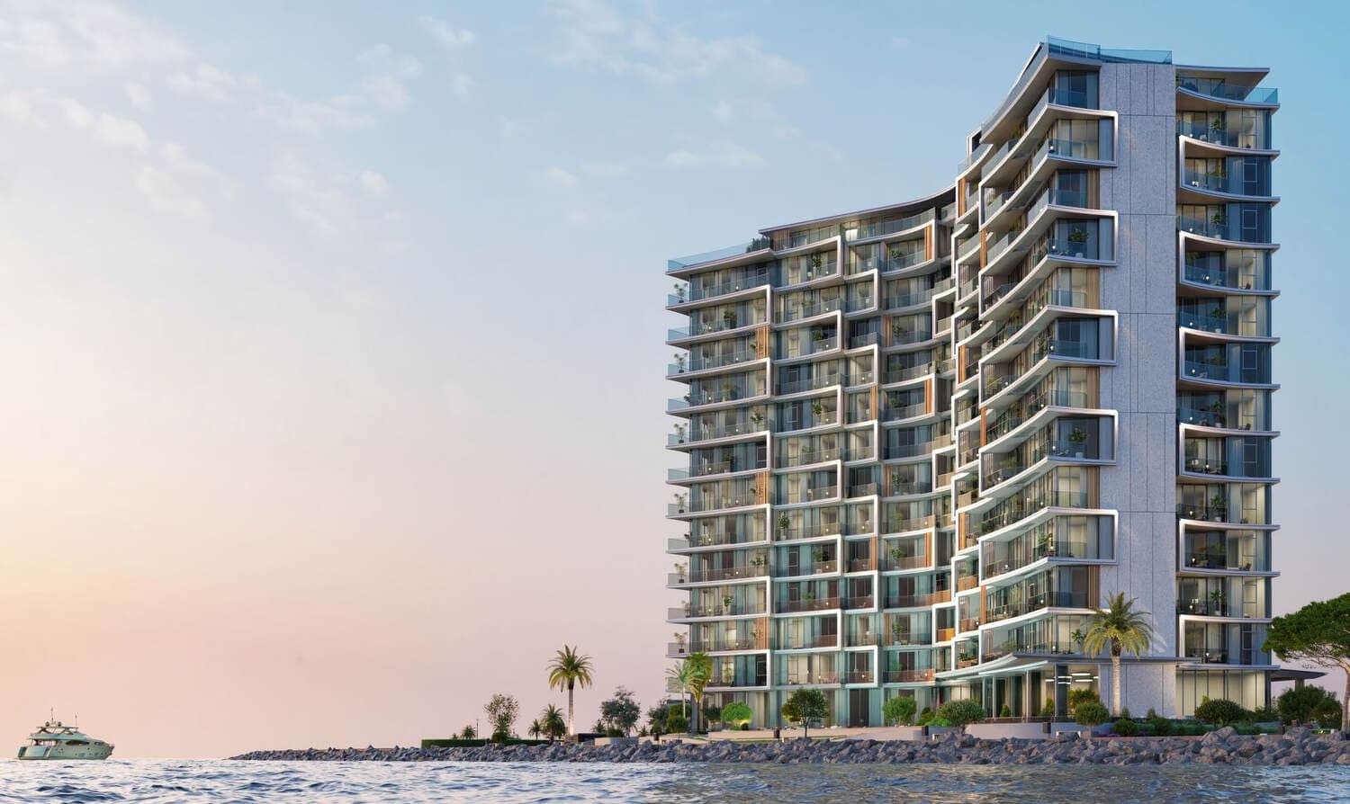 Cala del Mar exterior view - Al Marjan Island, Dubai - by Ellington