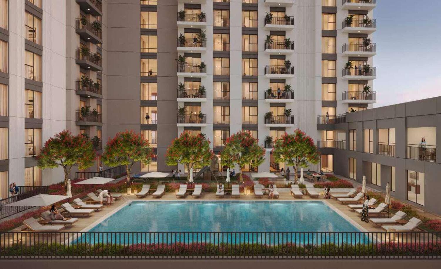Camden amenity Swimming Pool - Town Square, Dubai - by Nshama Group