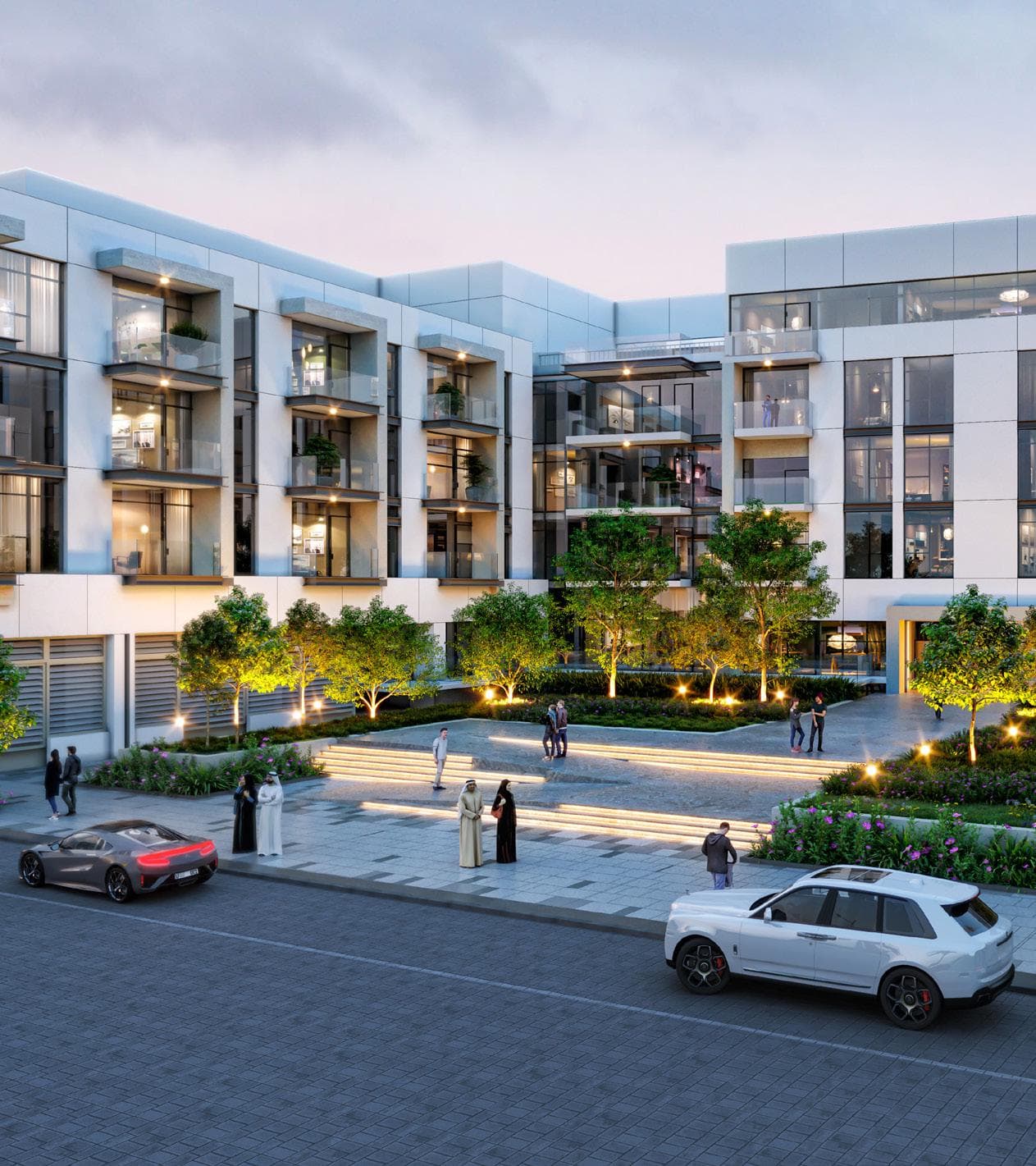 Canal Front Residences 3 and 4 amenity Landscaped Gardens - Al Wasl, Dubai - by Meydan